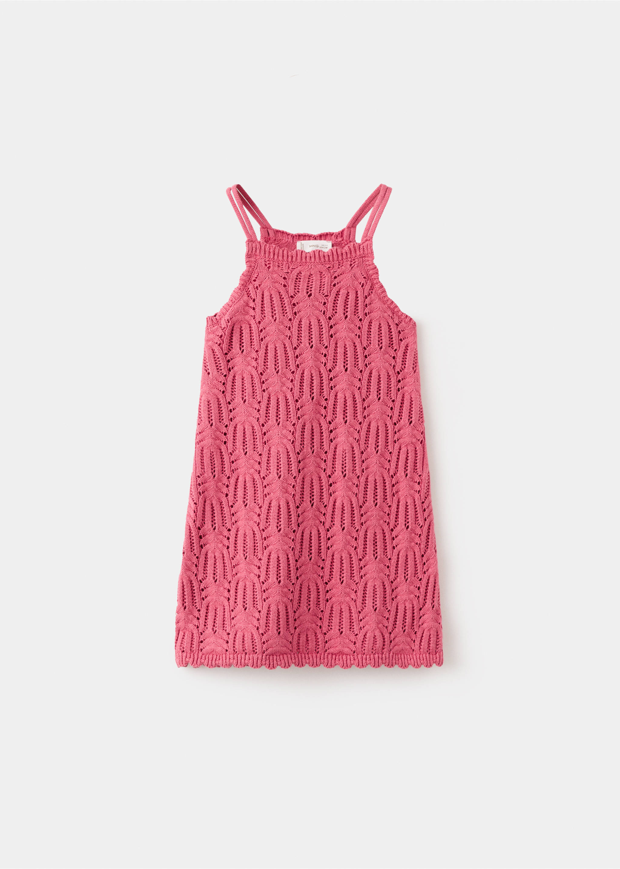 Crochet knitted dress - Article without model, Strawberry. Ref: 27086351-00.