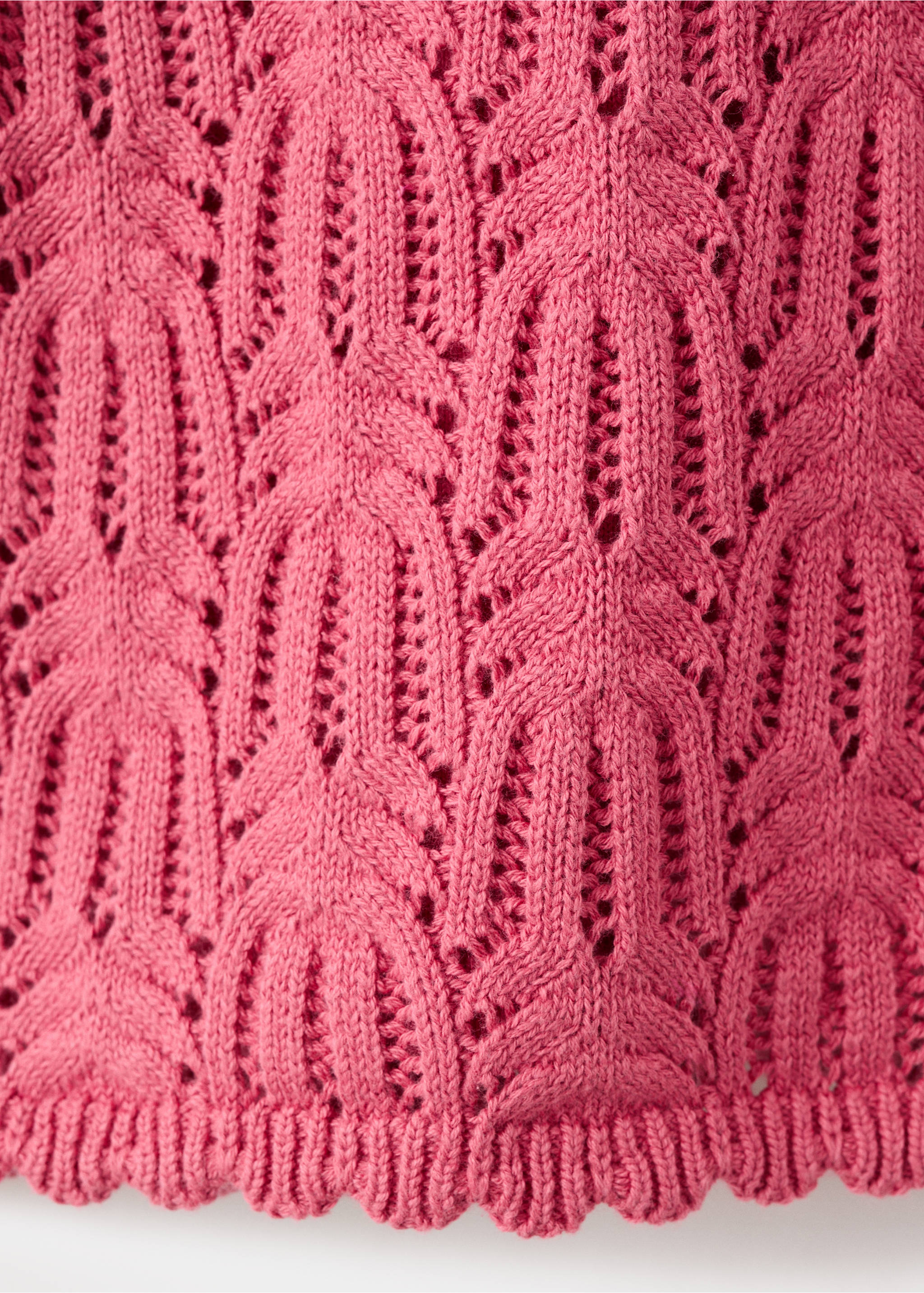 Crochet knitted dress - Details of the article 0, Strawberry. Ref: 27086351-00.