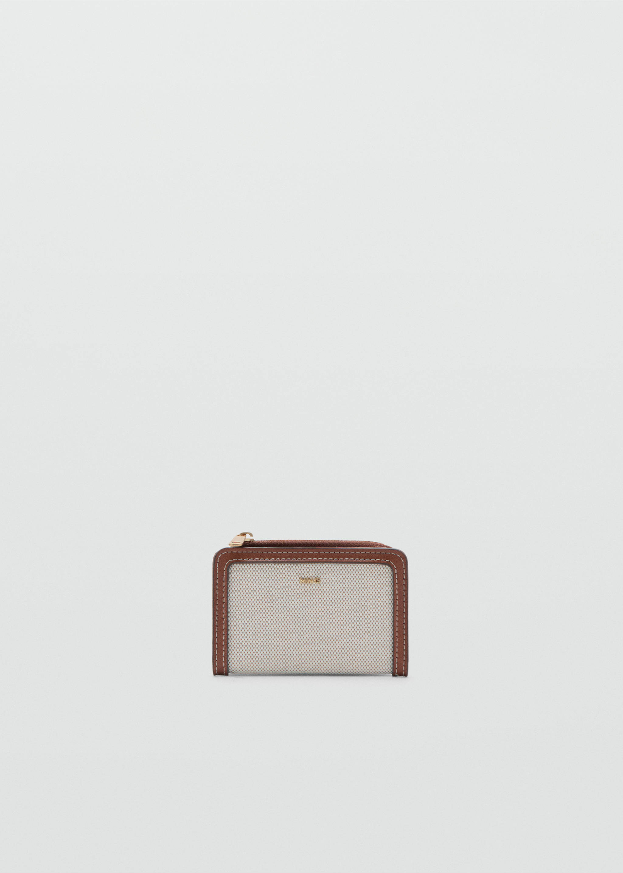 Petit portefeuille toile avec logo - Article sans modèle, Beige. Ref: 27086353-00.