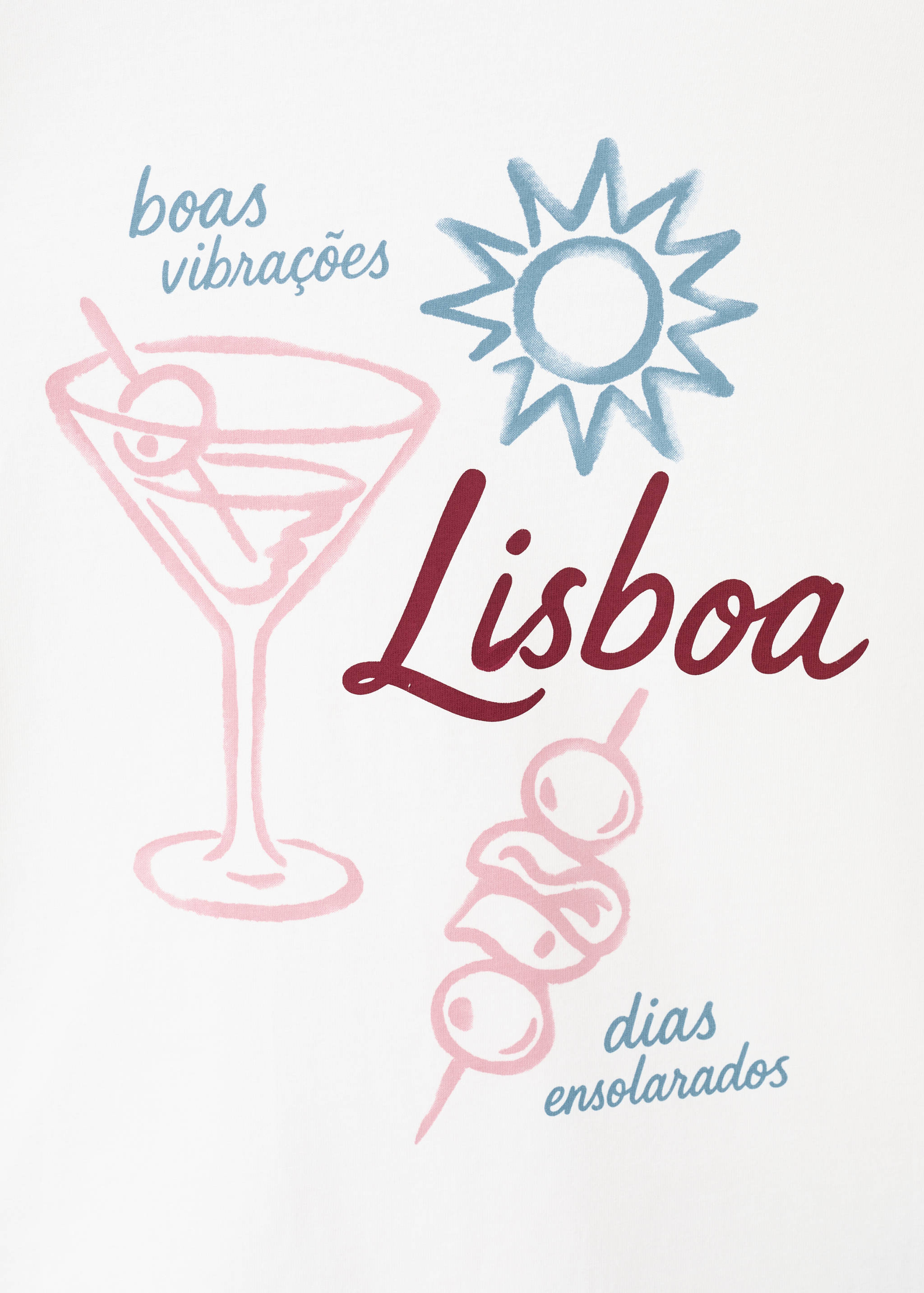 Хлопковая футболка с принтом - Деталь изделия 0