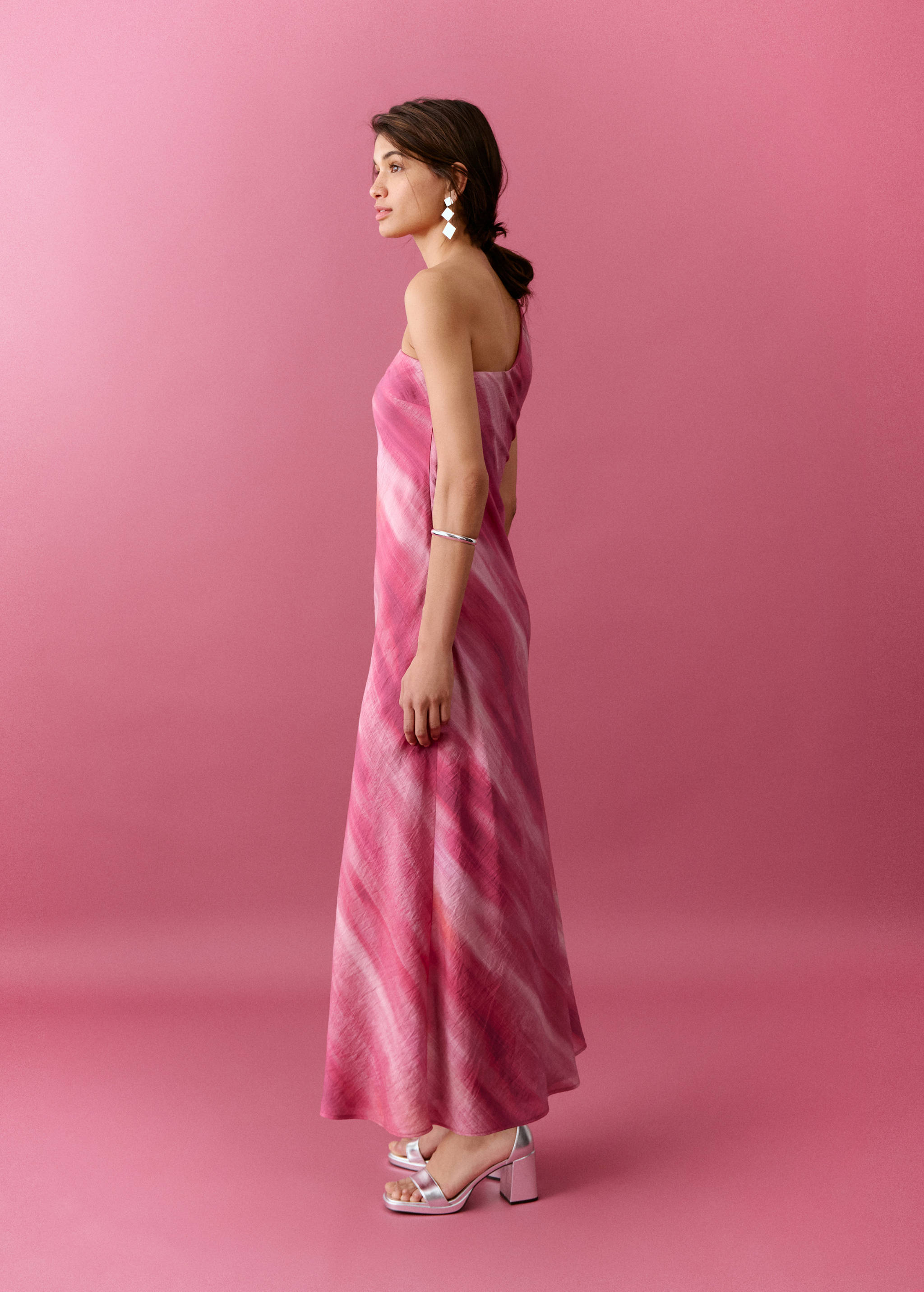 Asymmetric tie-dye dress - Details of the article 2