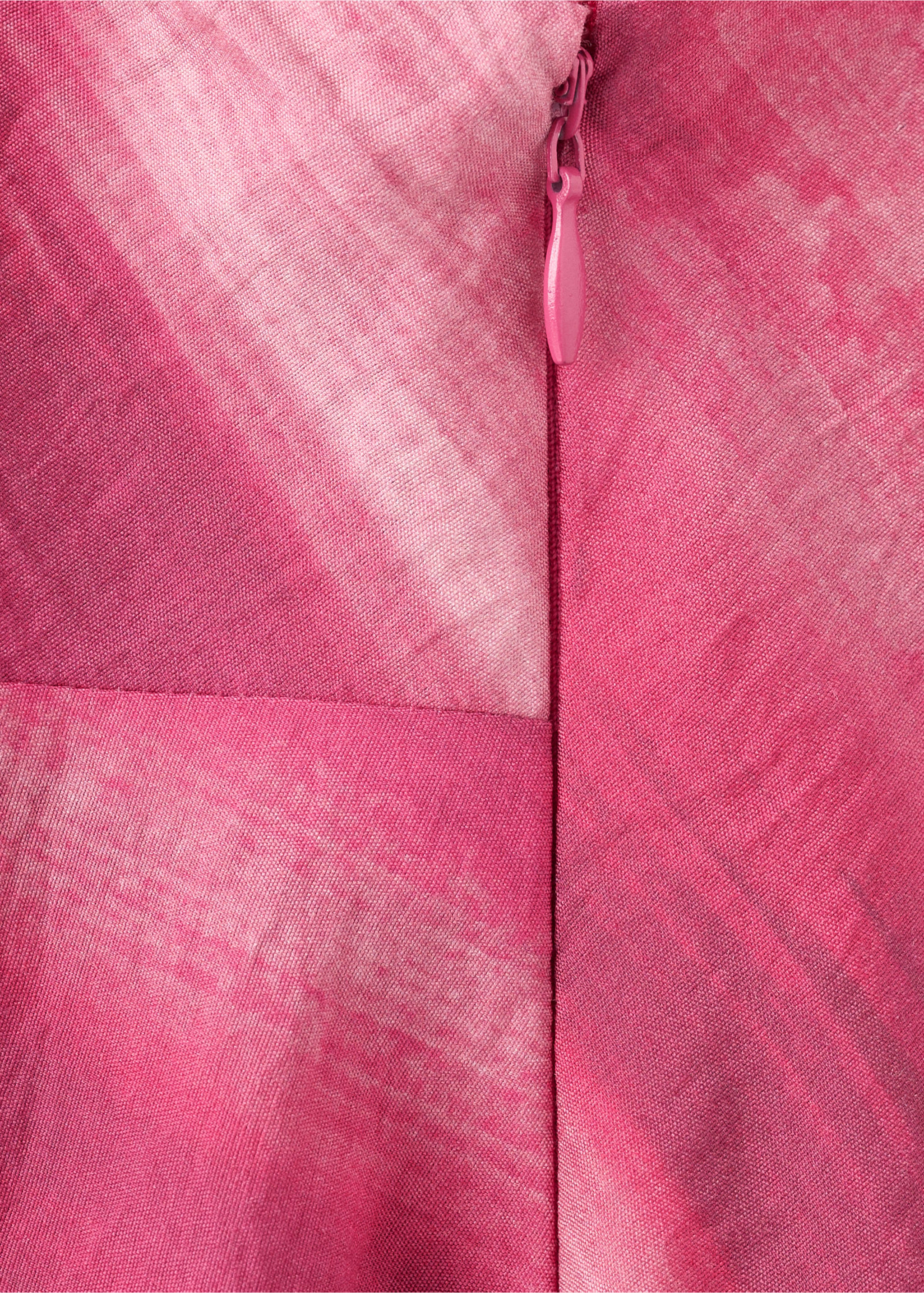 Vestido tie-dye asimétrico - Detalle del artículo 0, Fucsia. Ref: 27086358-00.