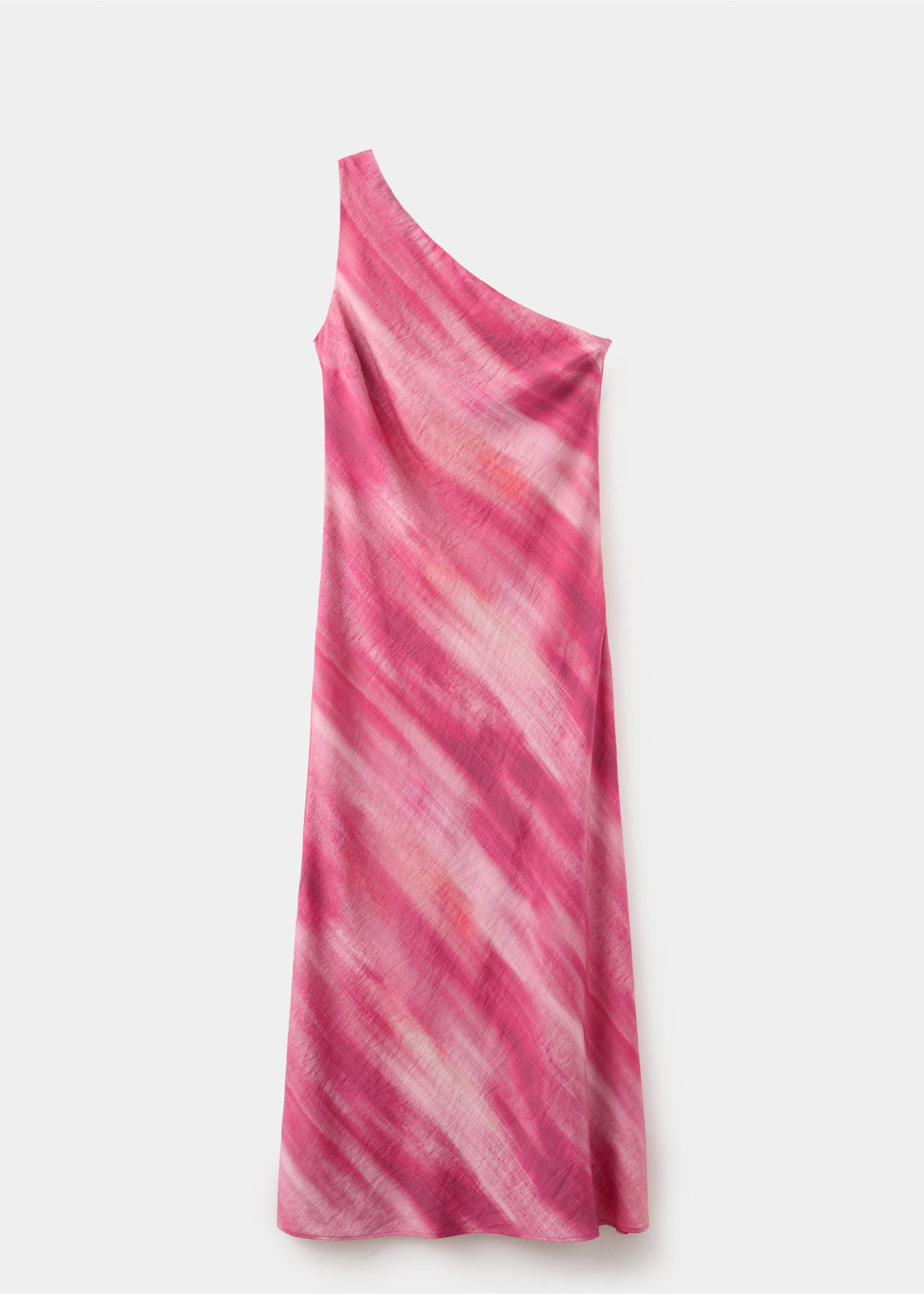 Asymmetrisches Tie-Dye Kleid - Artikel ohne Model, Fuchsia. Ref: 27086358-00.