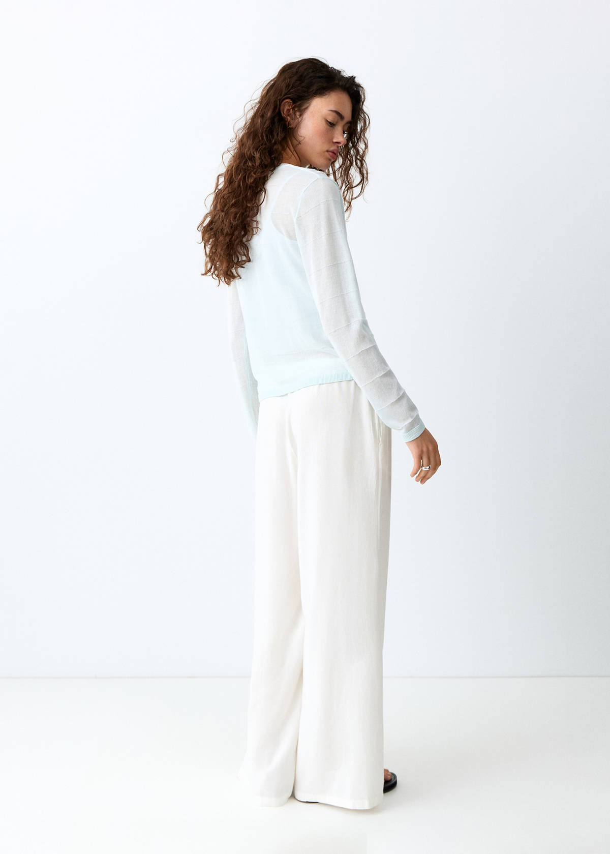 Flowy straight-fit trousers — Off White