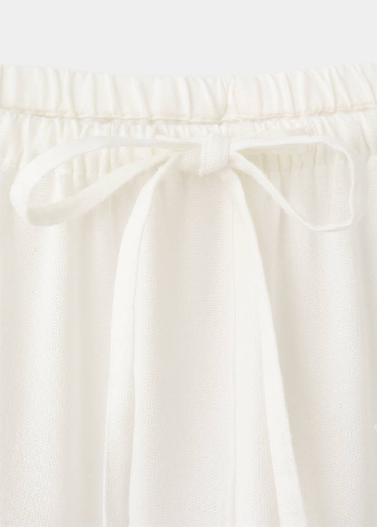 Straight linen-blend trousers — Off White