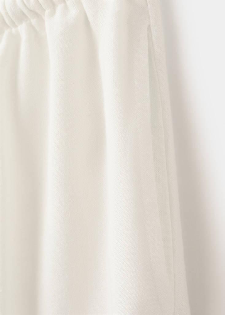 Straight linen-blend trousers — Off White