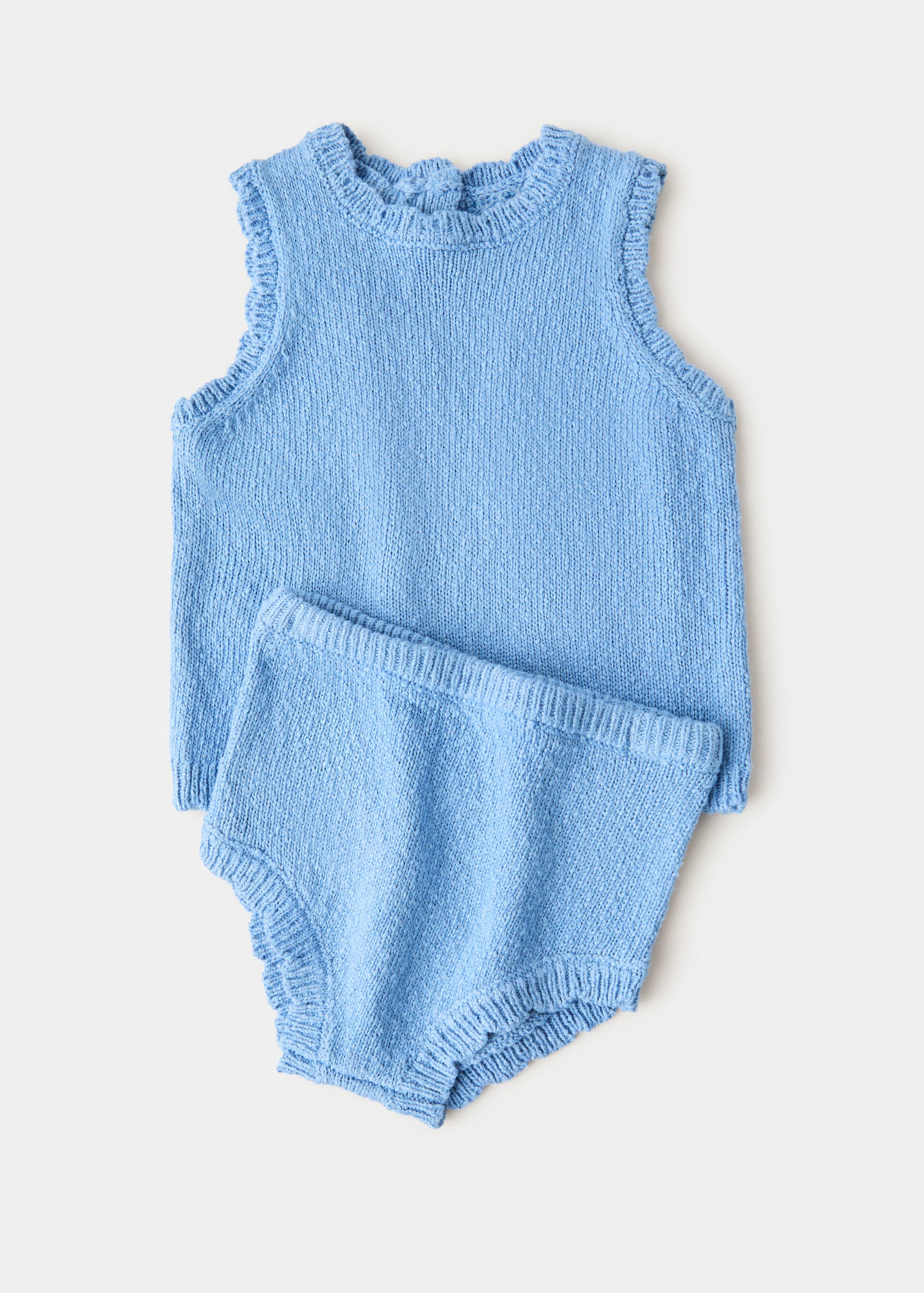 Knitted baby romper - Details of the article 0