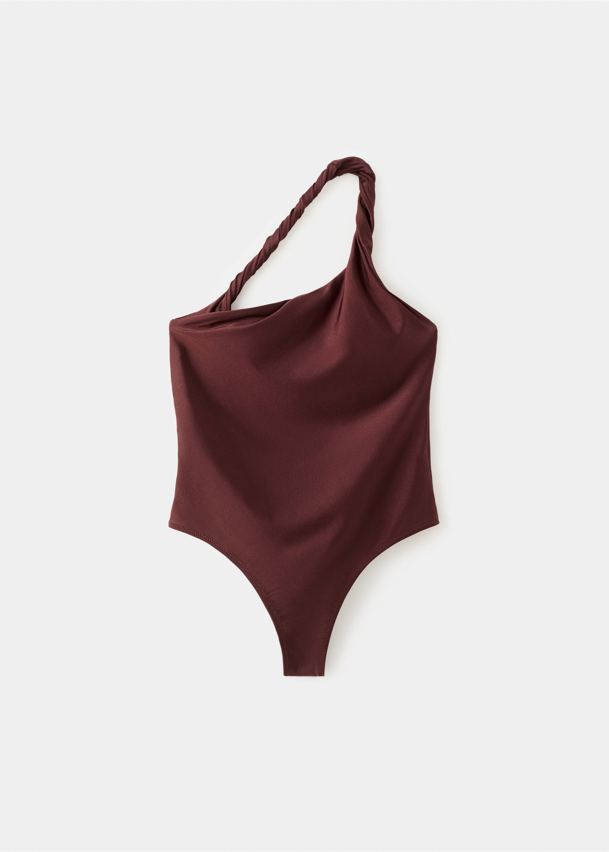 Asymmetric swimsuit - Товар без моделі, Вино. Ref: 27086718-00.