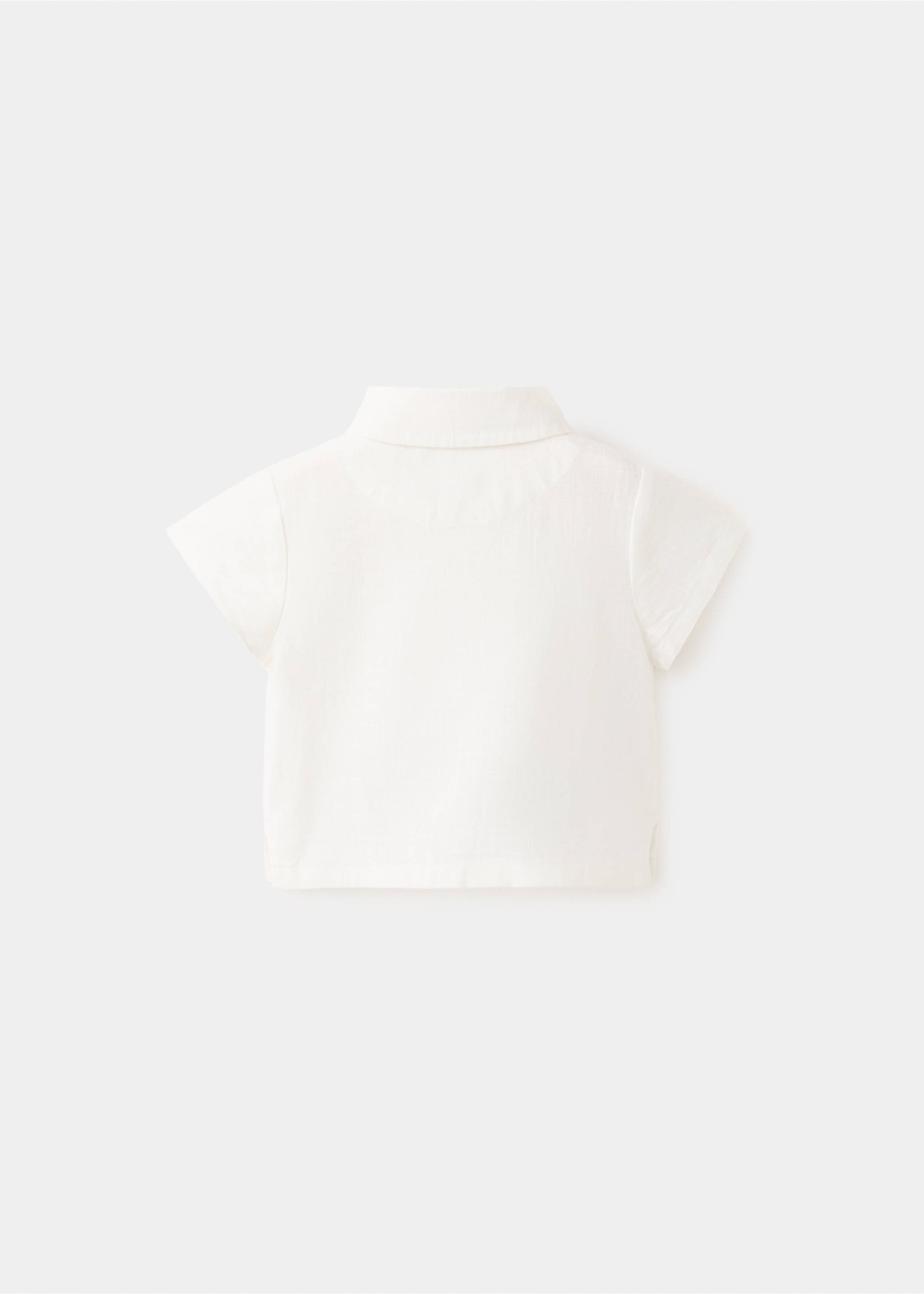 Camisa algodão bolso - Verso do artigo, Branco-pérola. Ref: 27086720-00.