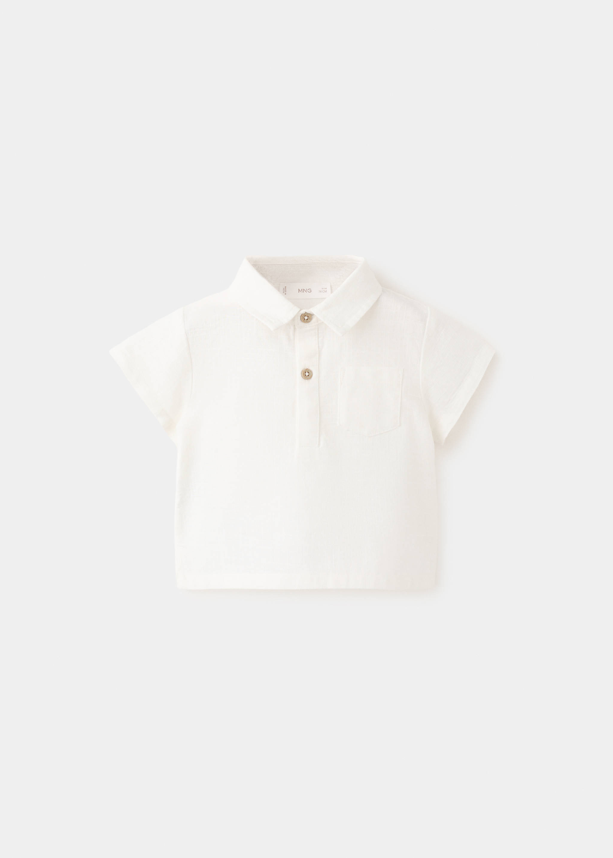 Chest-pocket cotton shirt - Article without model