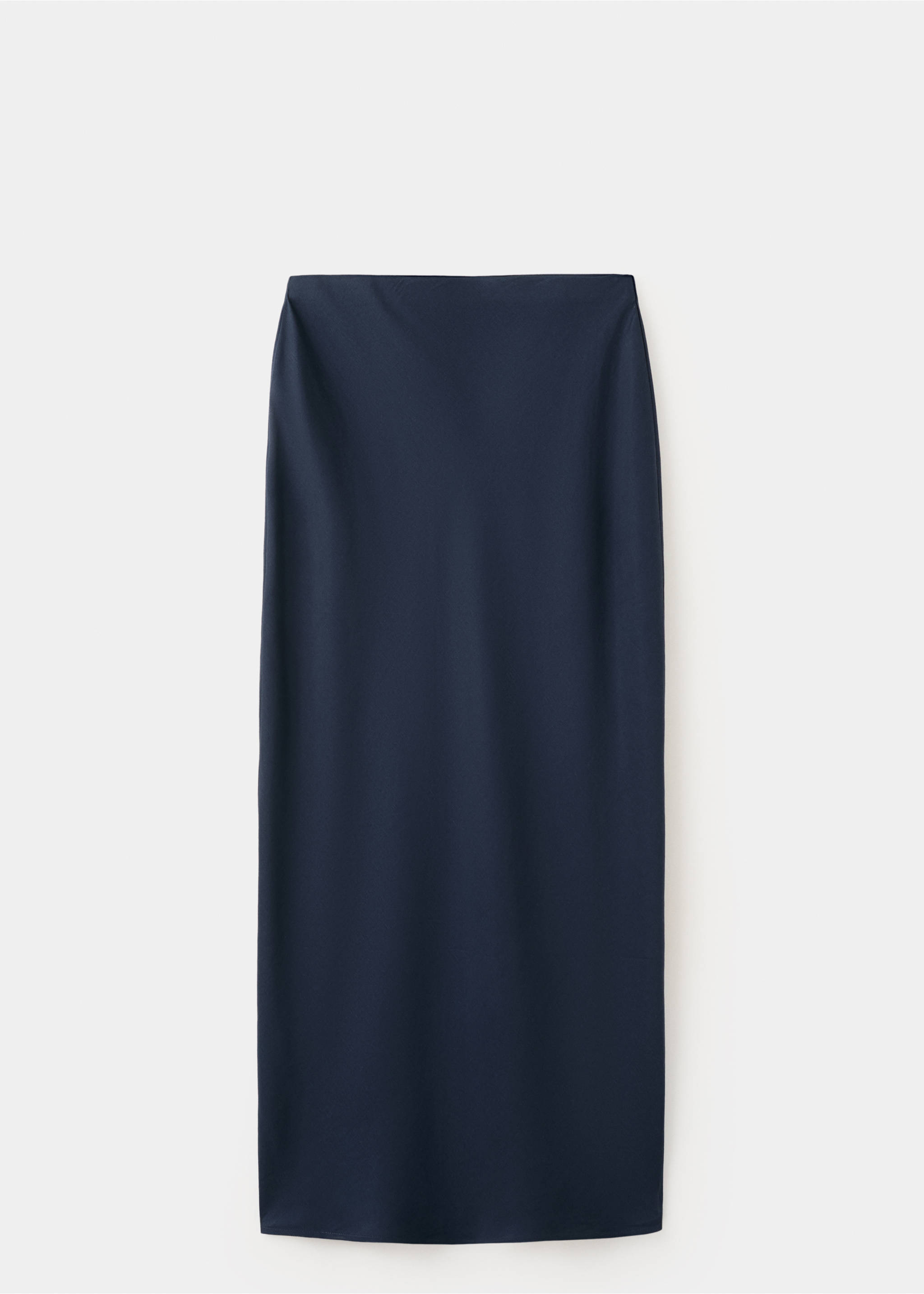 Длинная прямая юбка - Изделие без модели, Темно-синий. Ref: 27086721-00.