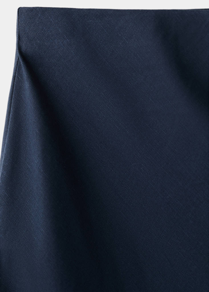 Langer gerader Rock — Dunkles Marineblau