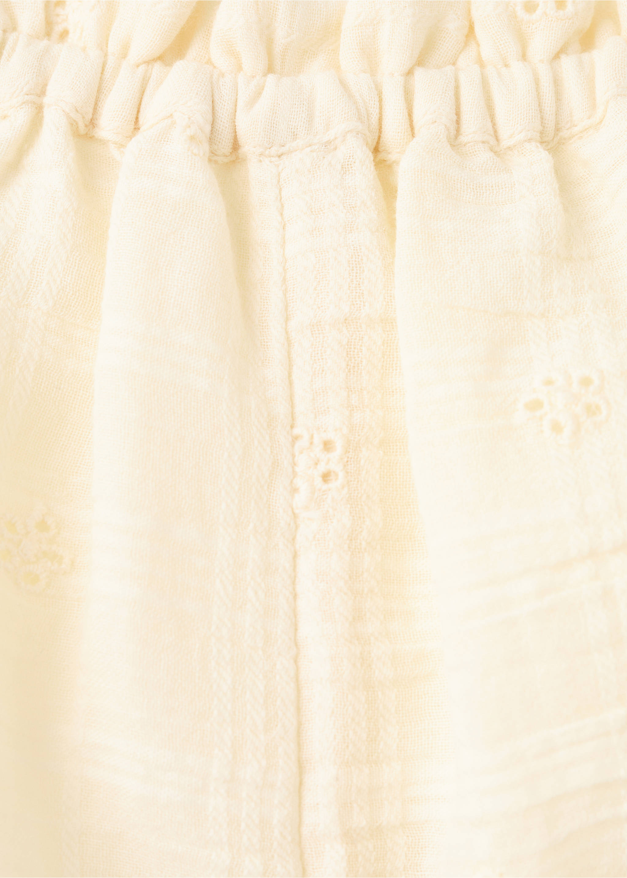 Short coton brodé - Détail de l'article 8, Jaune. Ref: 27086722-00.