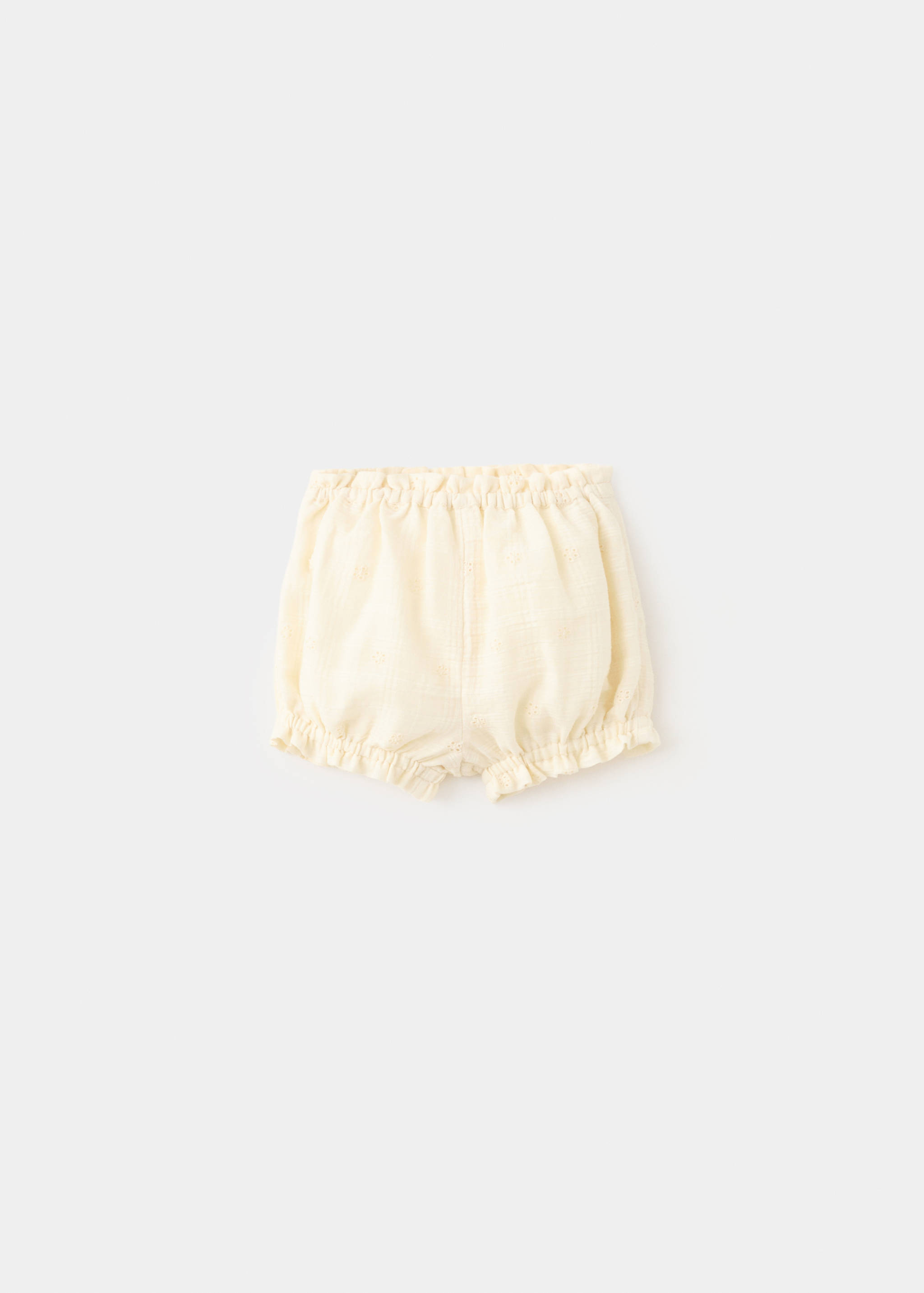 Embroidered cotton shorts - Article without model