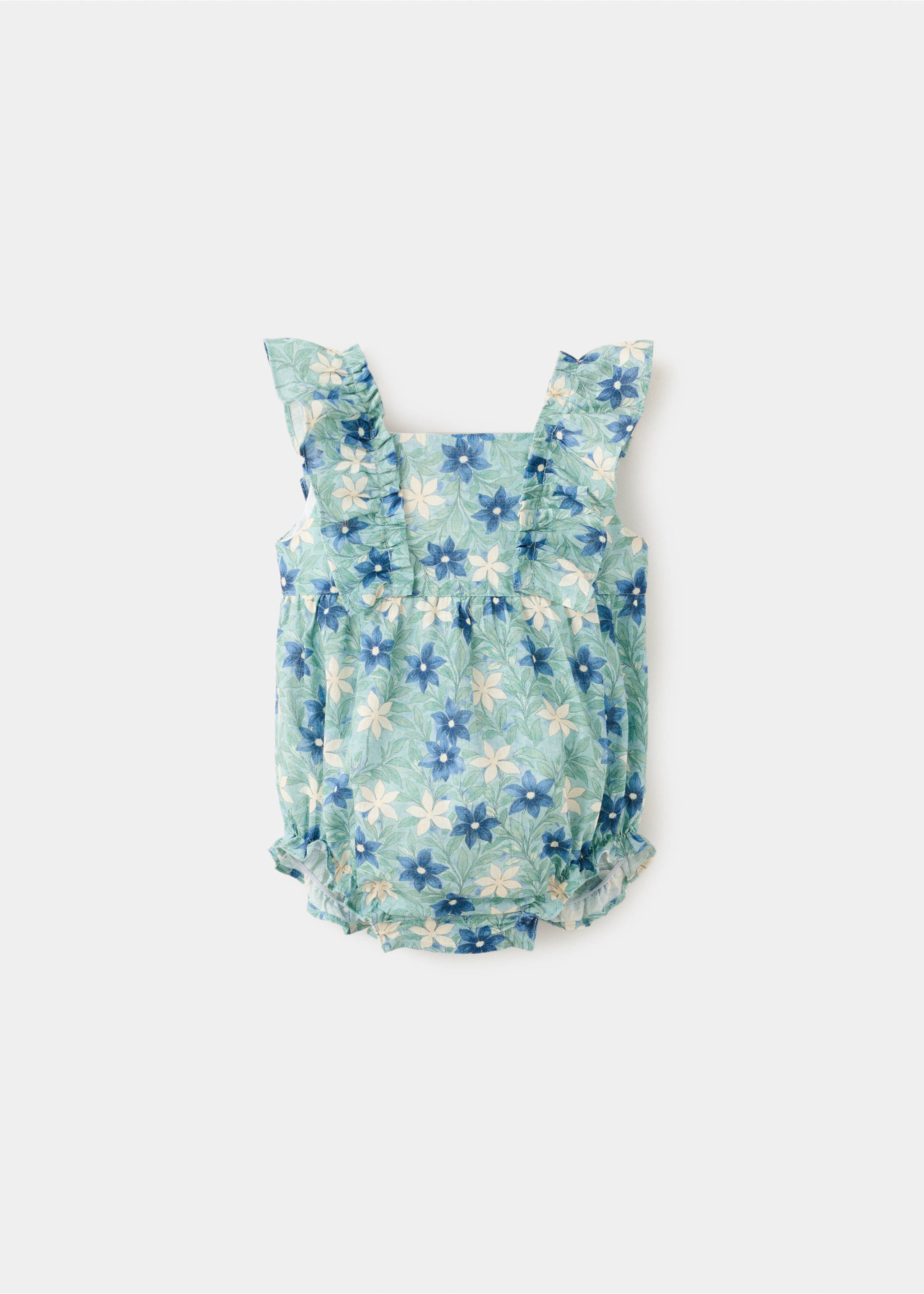 Barboteuse imprimé à fleurs - Article sans modèle, Vert. Ref: 27086723-00.