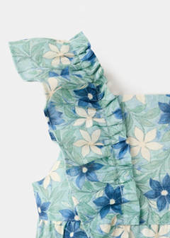 Floral-print romper suit — Green 3