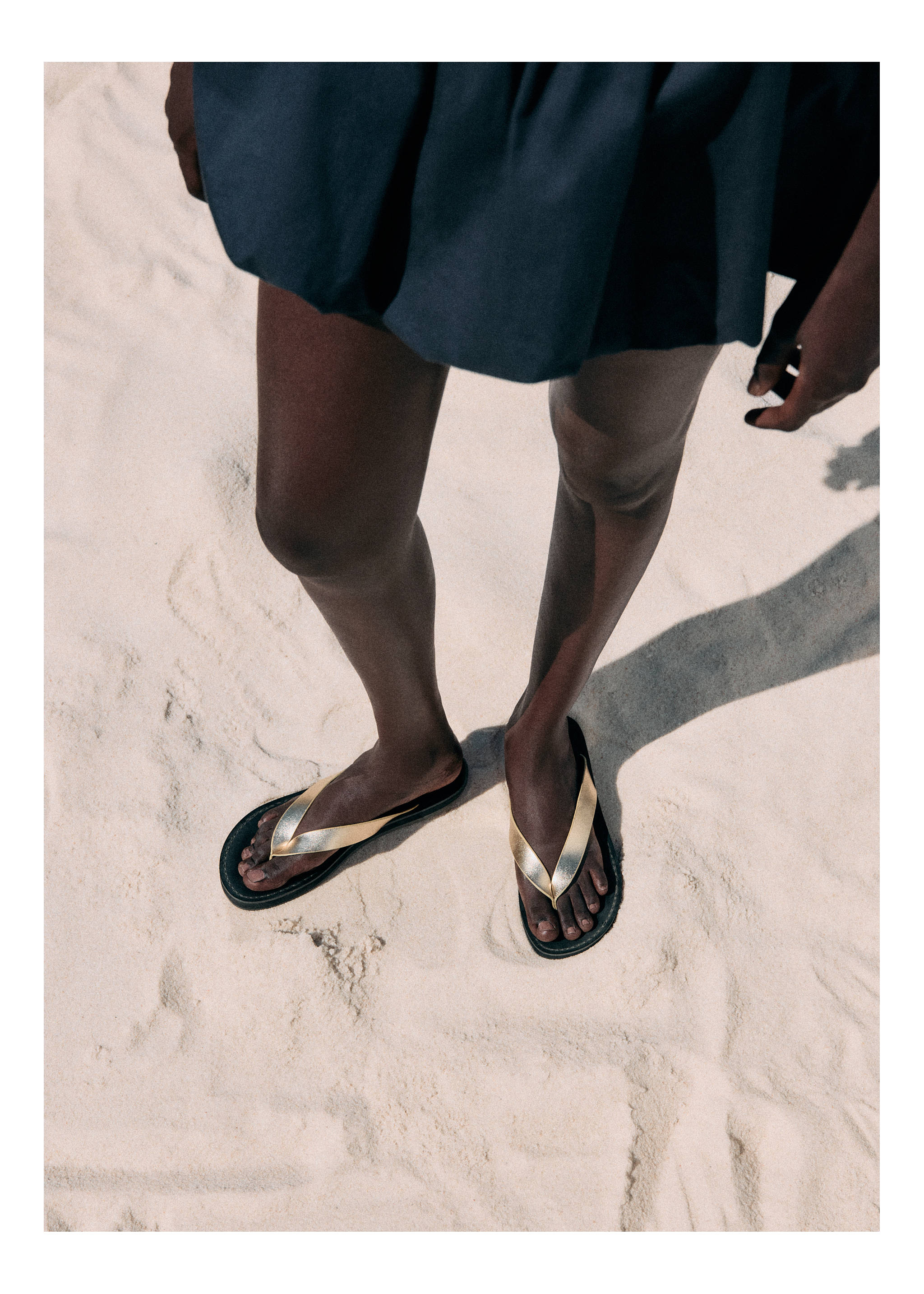 Leather straps sandals - General plane, Gold. Ref: 27086726-00.