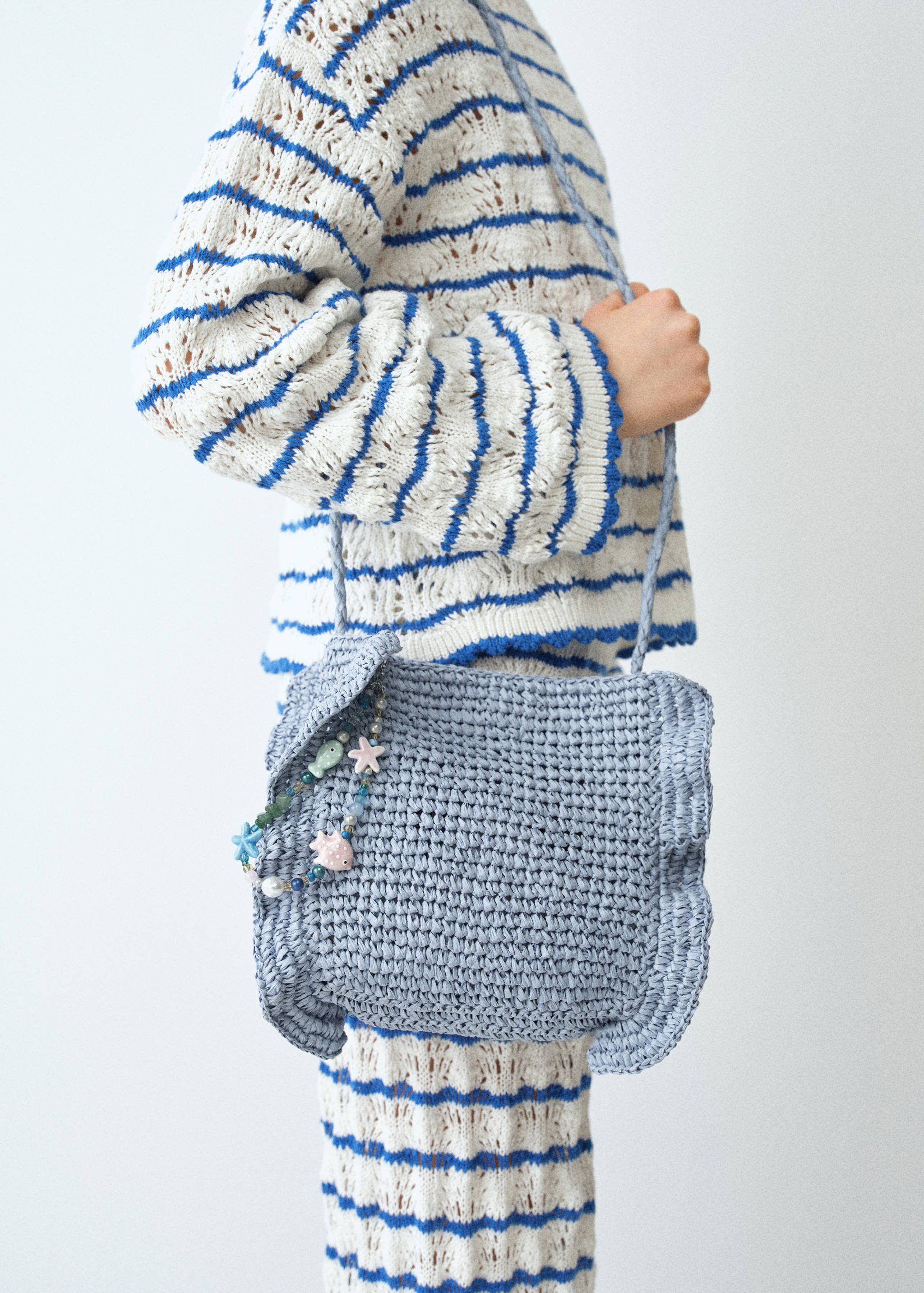 Sac en fibre naturelle charm - Plan général