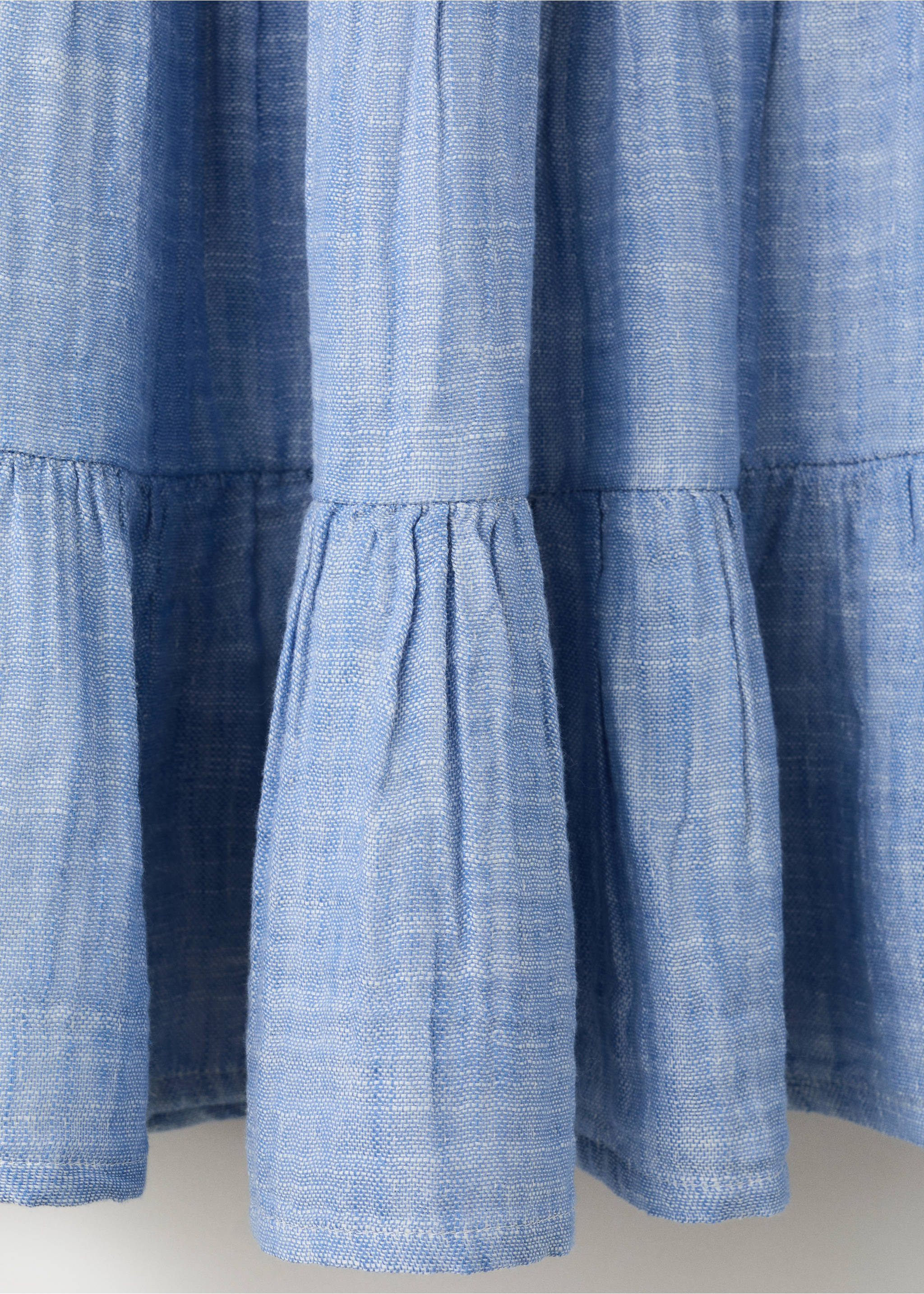 Midi ruffles skirt - Details of the article 8, Blue. Ref: 27086729-00.