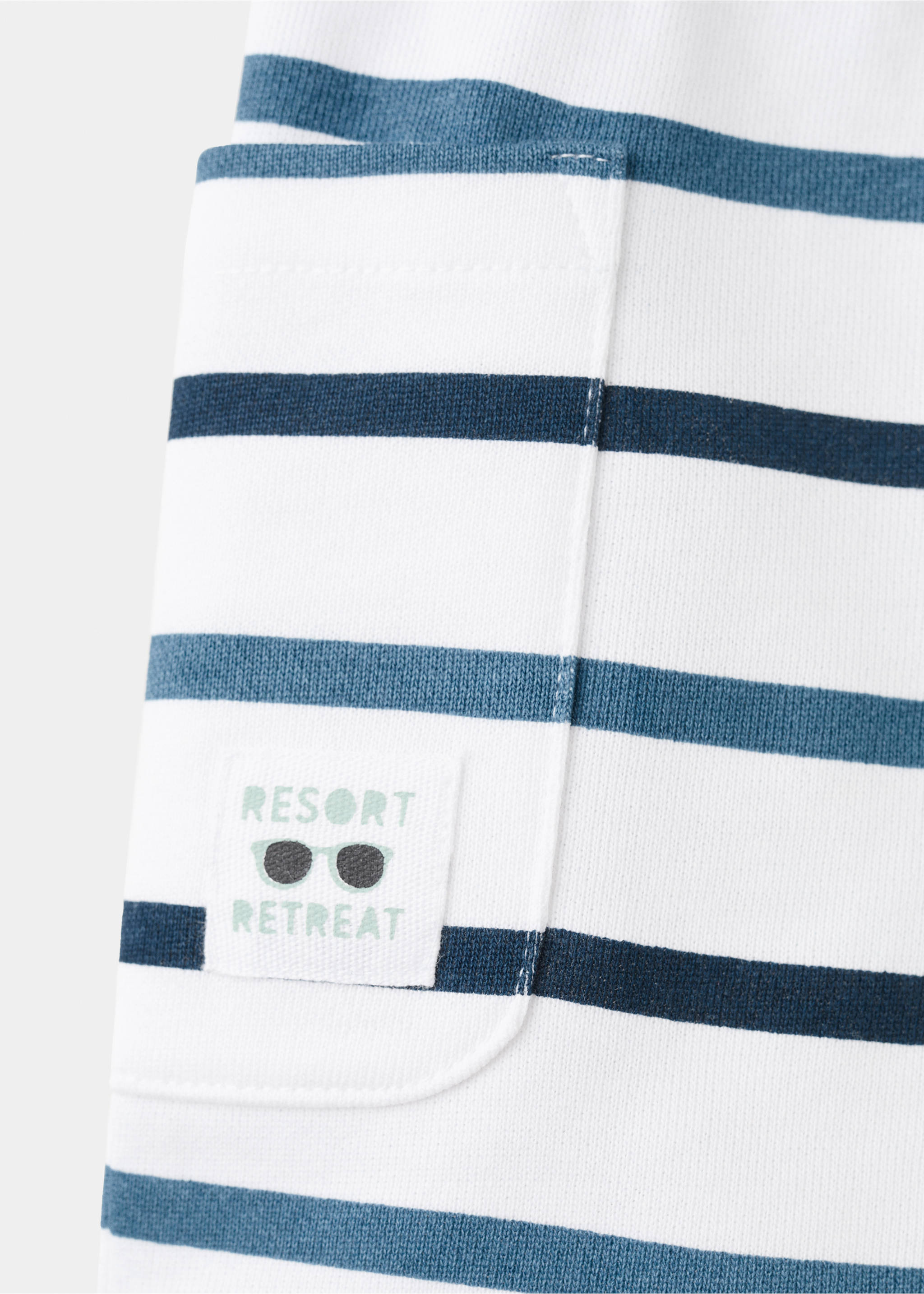 Bermudas algodón rayas - Detalle del artículo 8, Azul marino. Ref: 27086732-00.