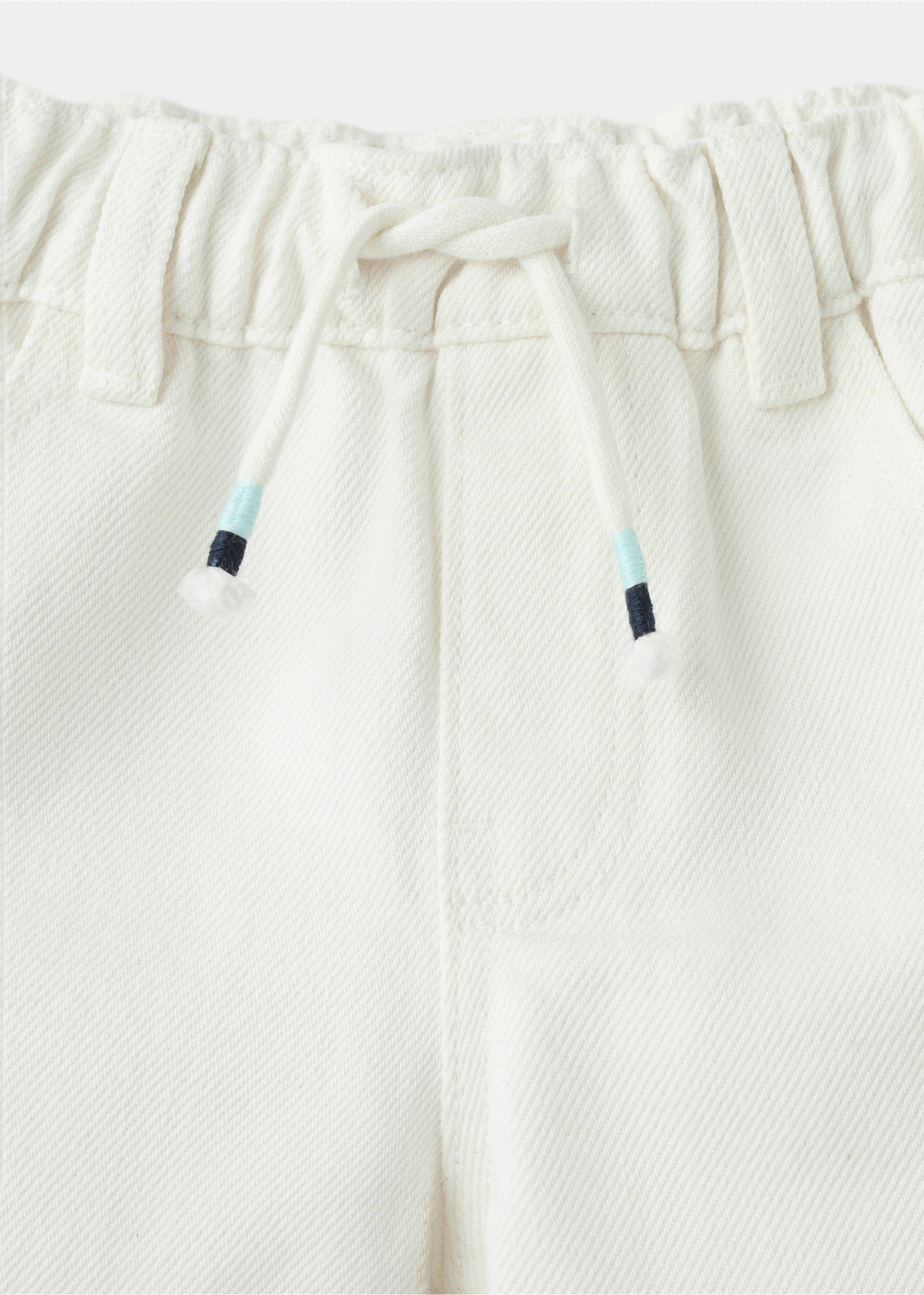 Bermudas algodón bajo vuelto - Detalle del artículo 0, Blanco. Ref: 27086734-00.