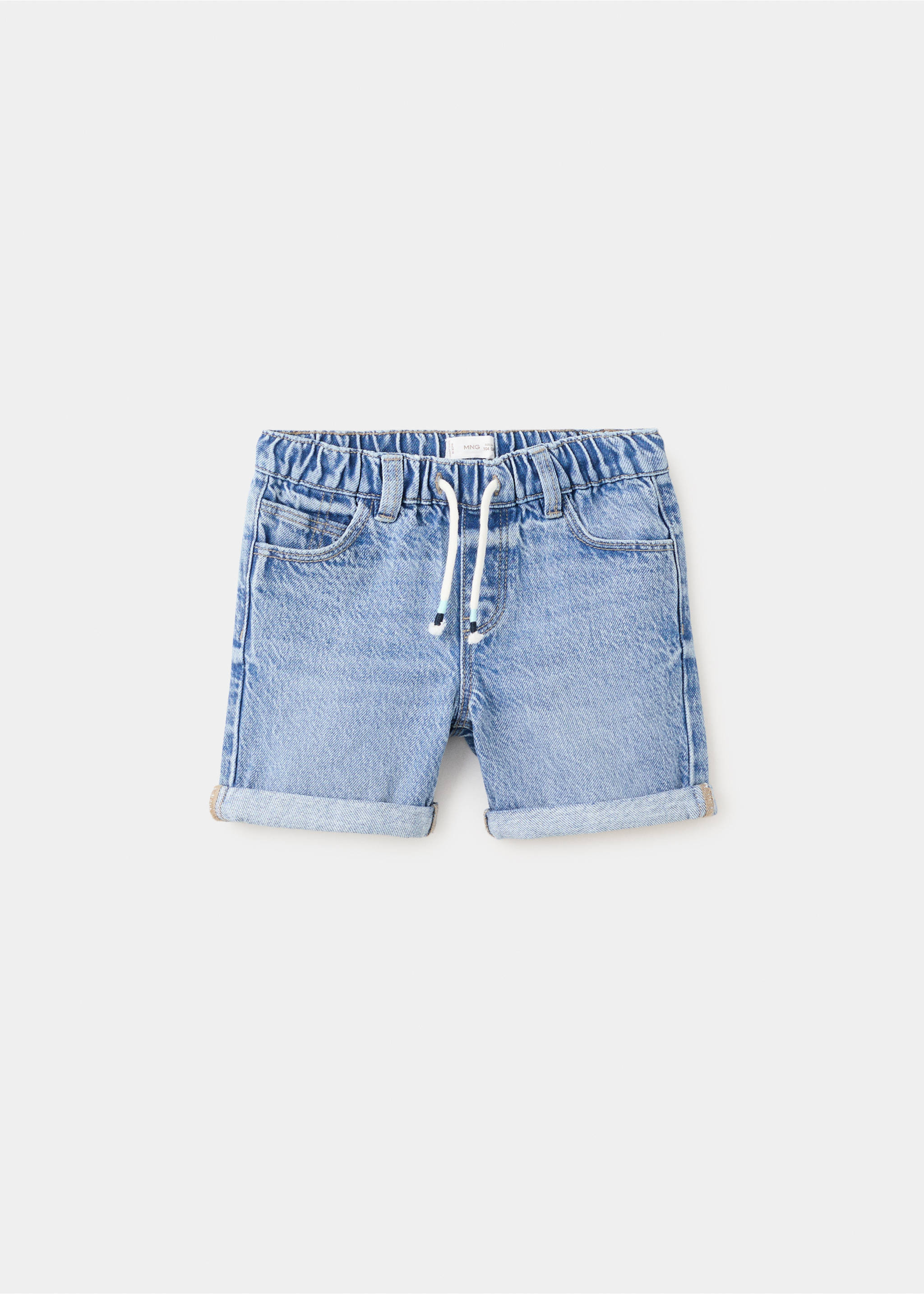 Rolled-up hem Bermuda shorts - Article without model, Dark Blue. Ref: 27086734-00.