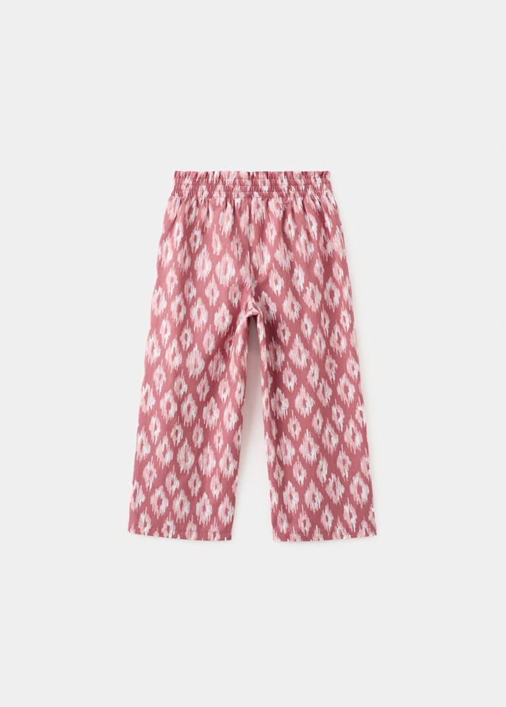 Printed cotton trousers — Strawberry