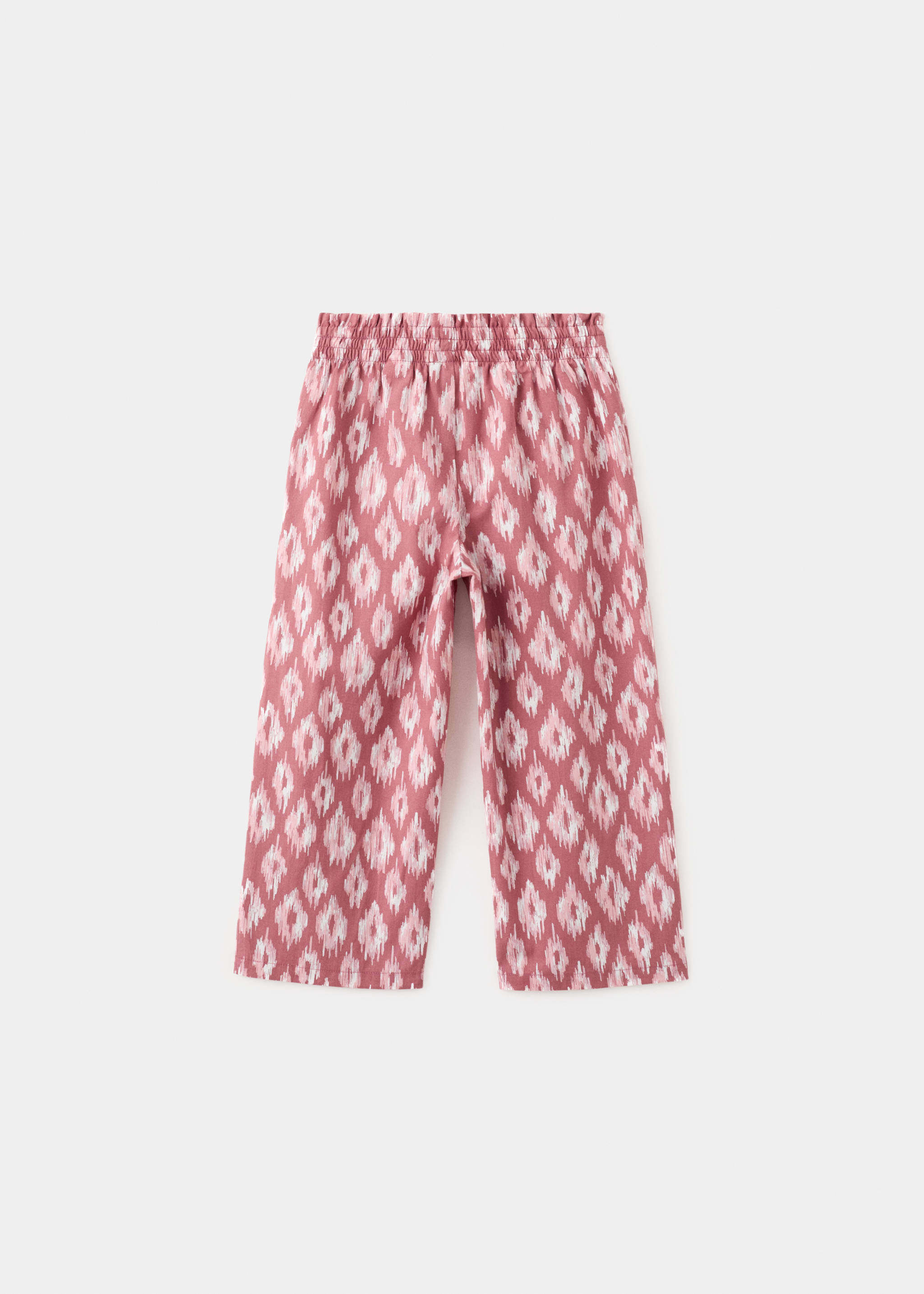 Printed cotton trousers - Reverse of the article