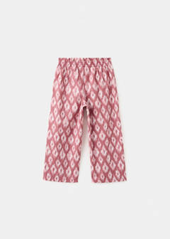 Printed cotton trousers — Strawberry 4