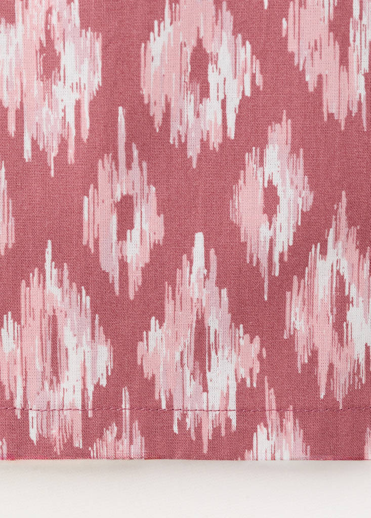 Printed cotton trousers — Strawberry