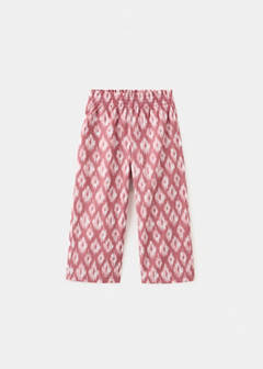 Printed cotton trousers — Strawberry 2