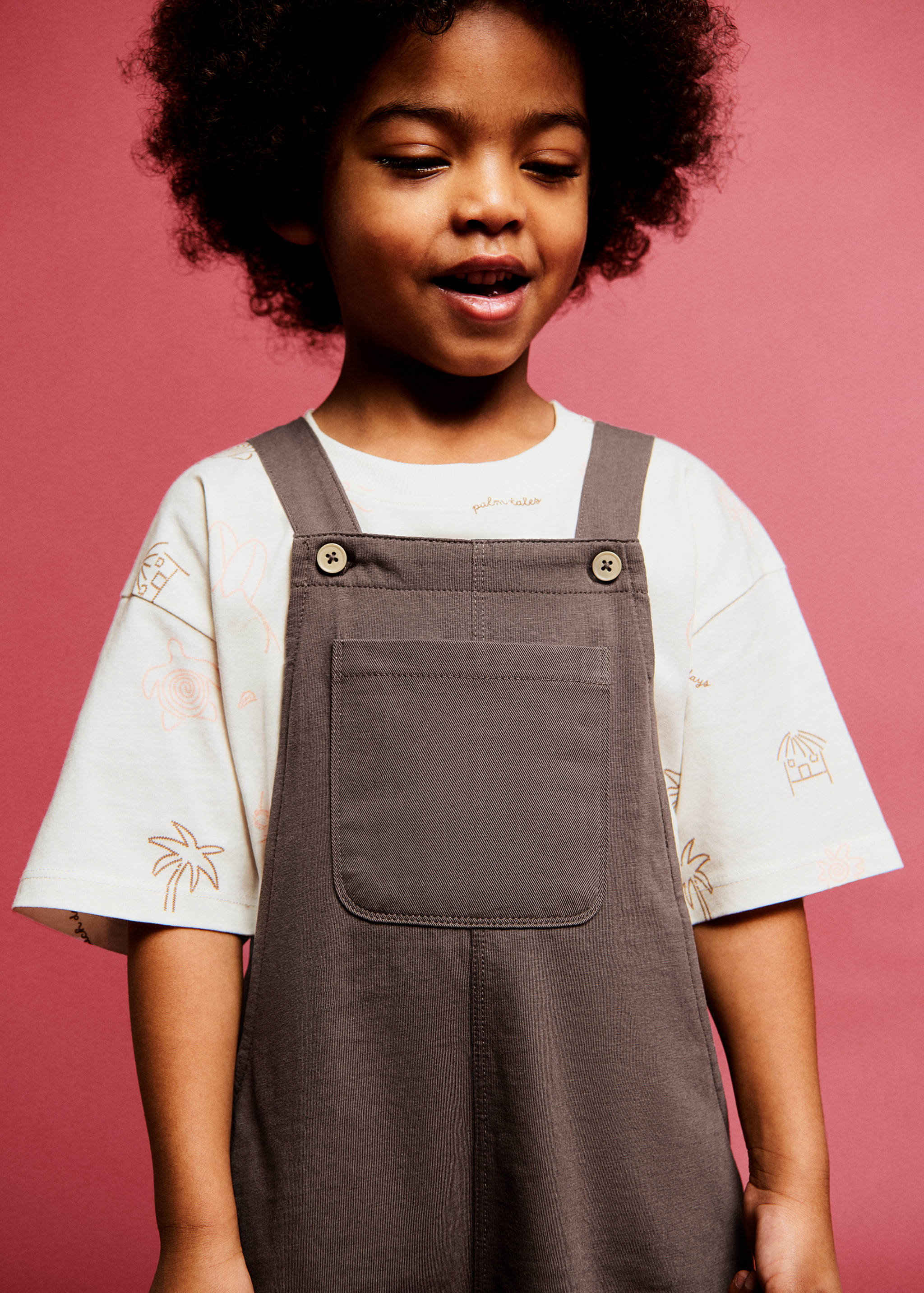 Cotton short jumpsuit - Medium plane