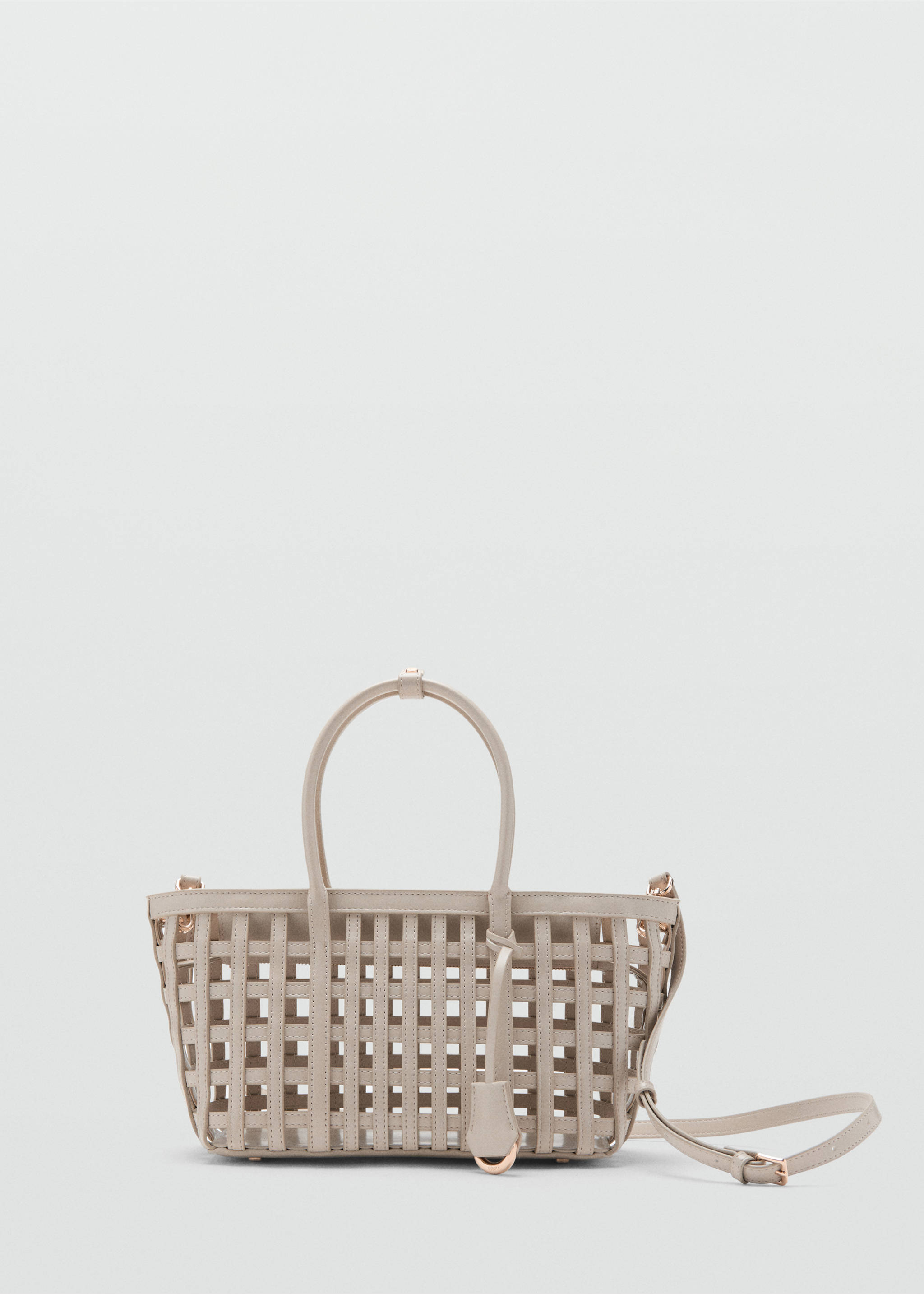 Bolso mano trenzado - Artículo sin modelo, Blanco roto. Ref: 27086738-00.
