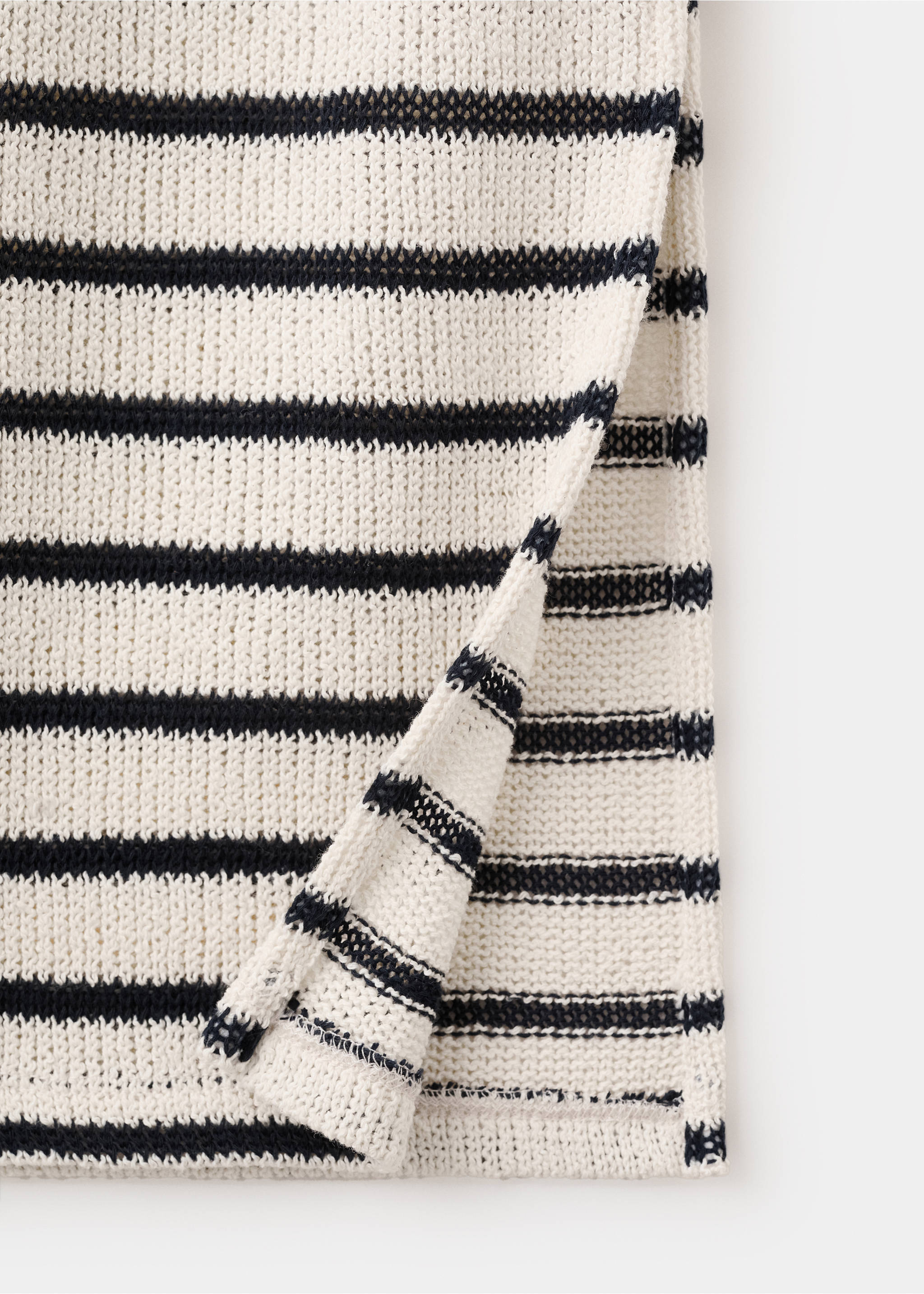 تنورة طويلة مخططة - تفاصيل المنتج 8, أزرق غامق. Ref: 27086740-00.