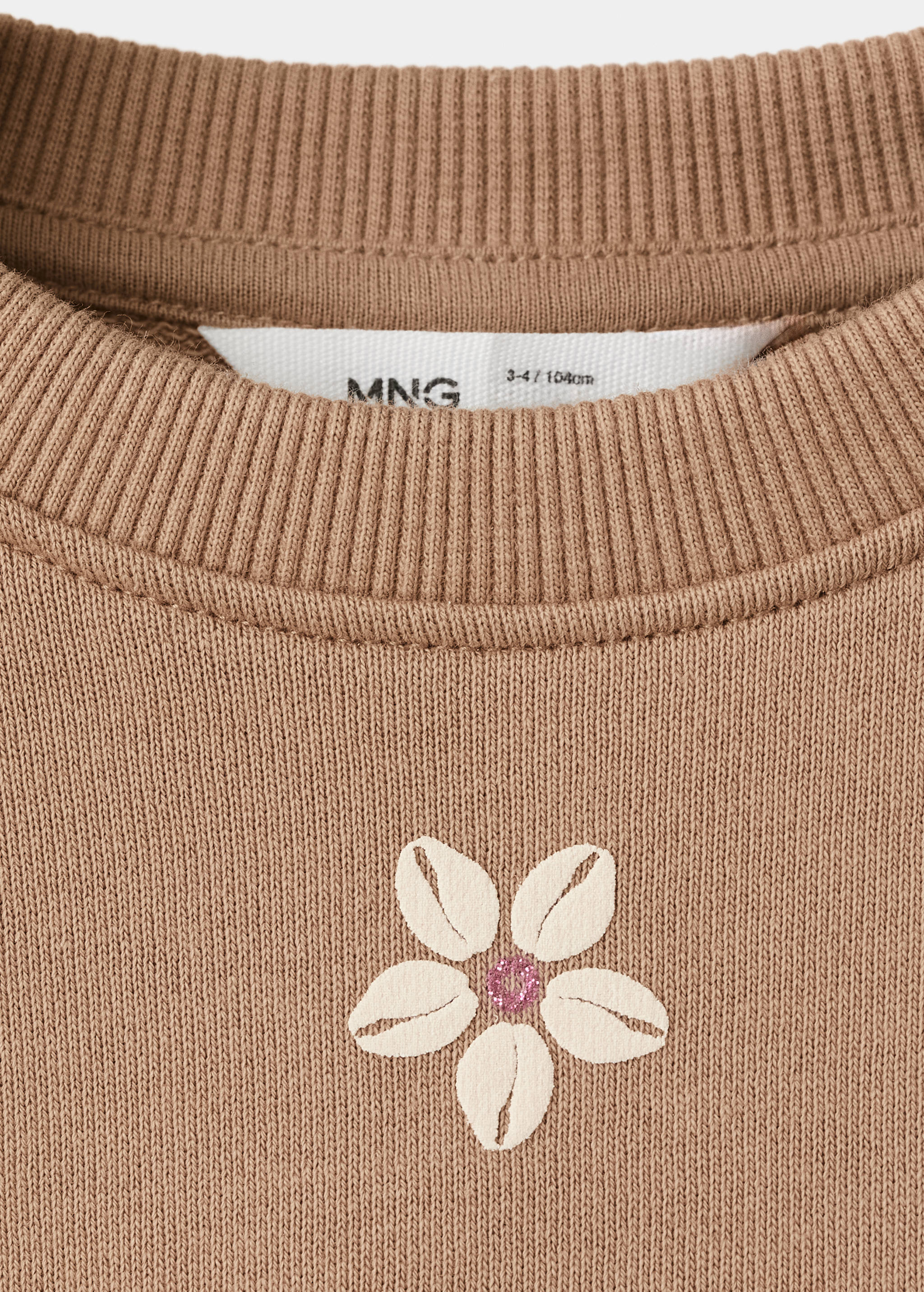 Floral print cotton sweatshirt - Details of the article 8