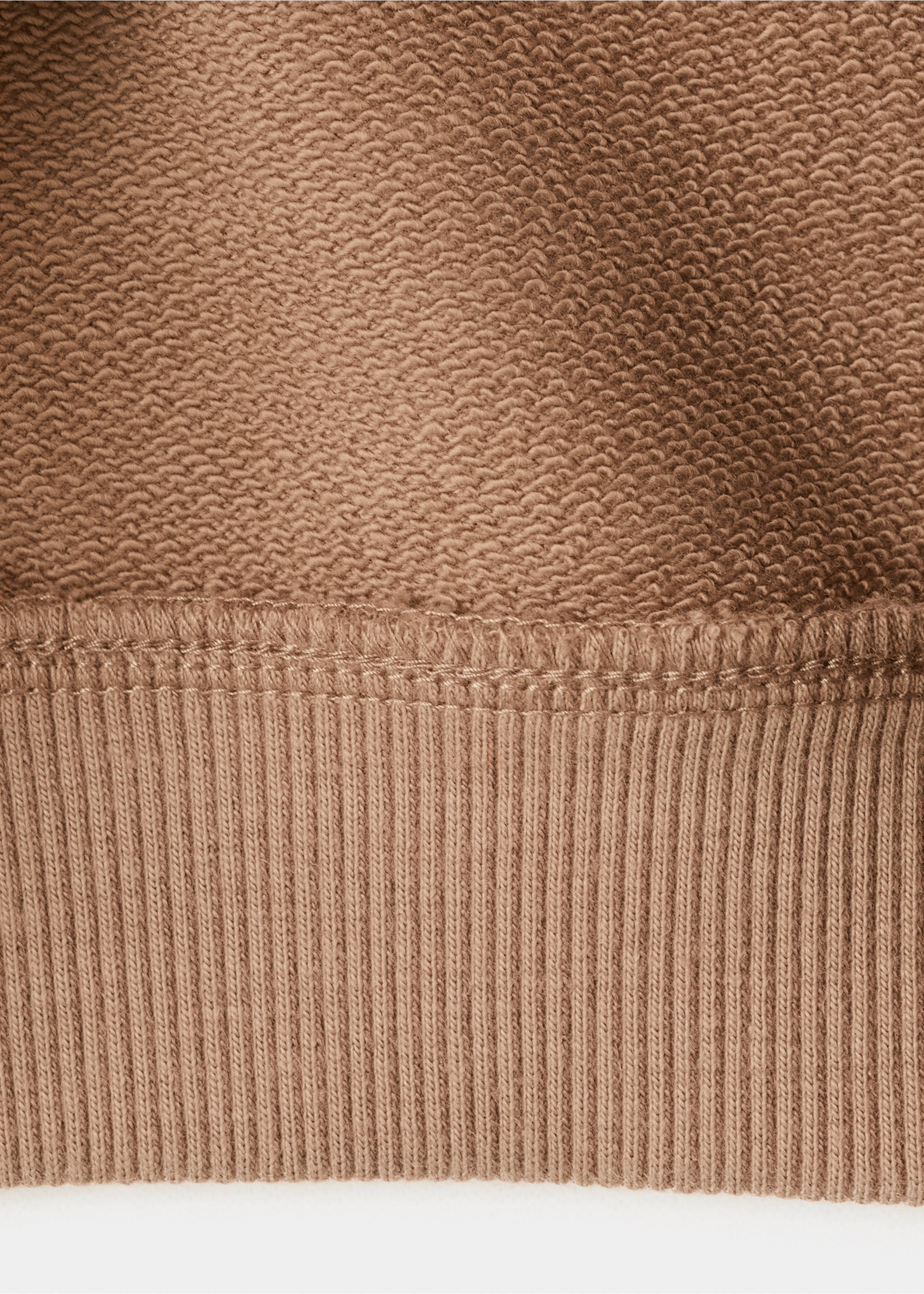 Sweat coton imprimé à fleur - Détail de l'article 0, Marron. Ref: 27086742-00.