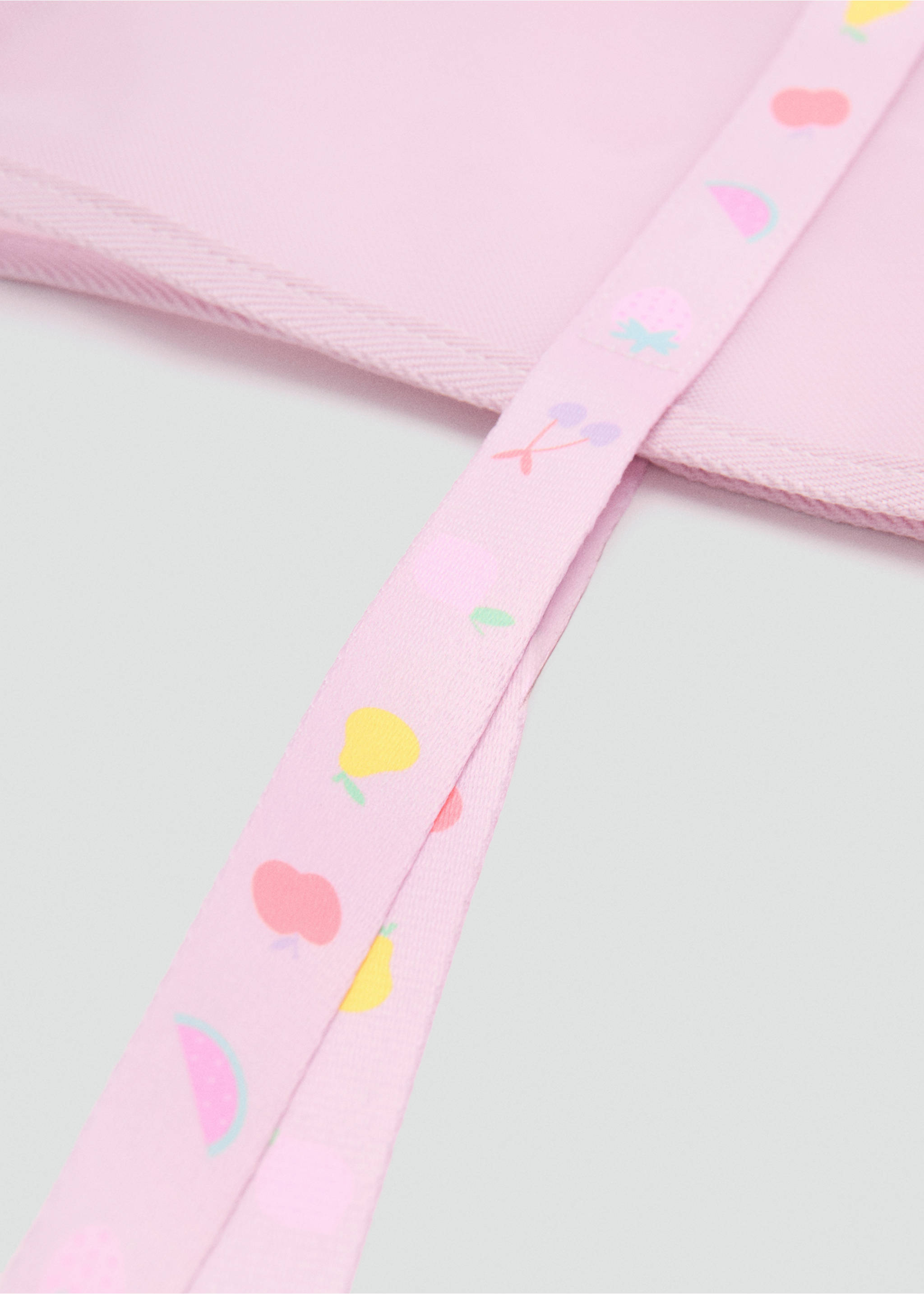 Mesh pattern shopper bag - Details of the article 1, Pale Pink. Ref: 27086745-00.