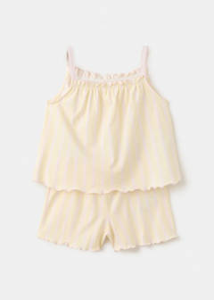 Striped short pyjamas — Pastel Yellow 7