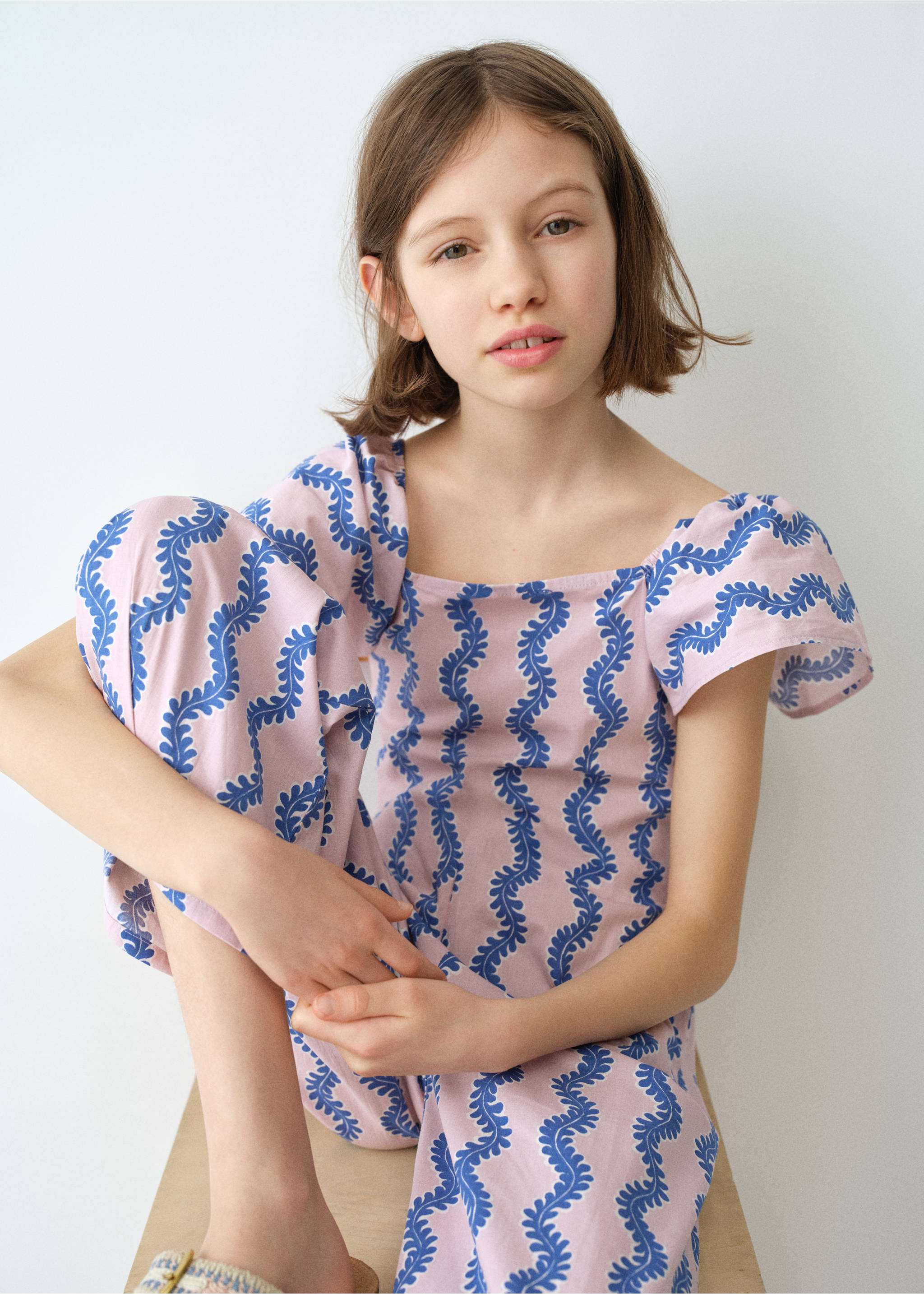 Mono largo estampado - Plano medio, Rosa. Ref: 27086748-00.