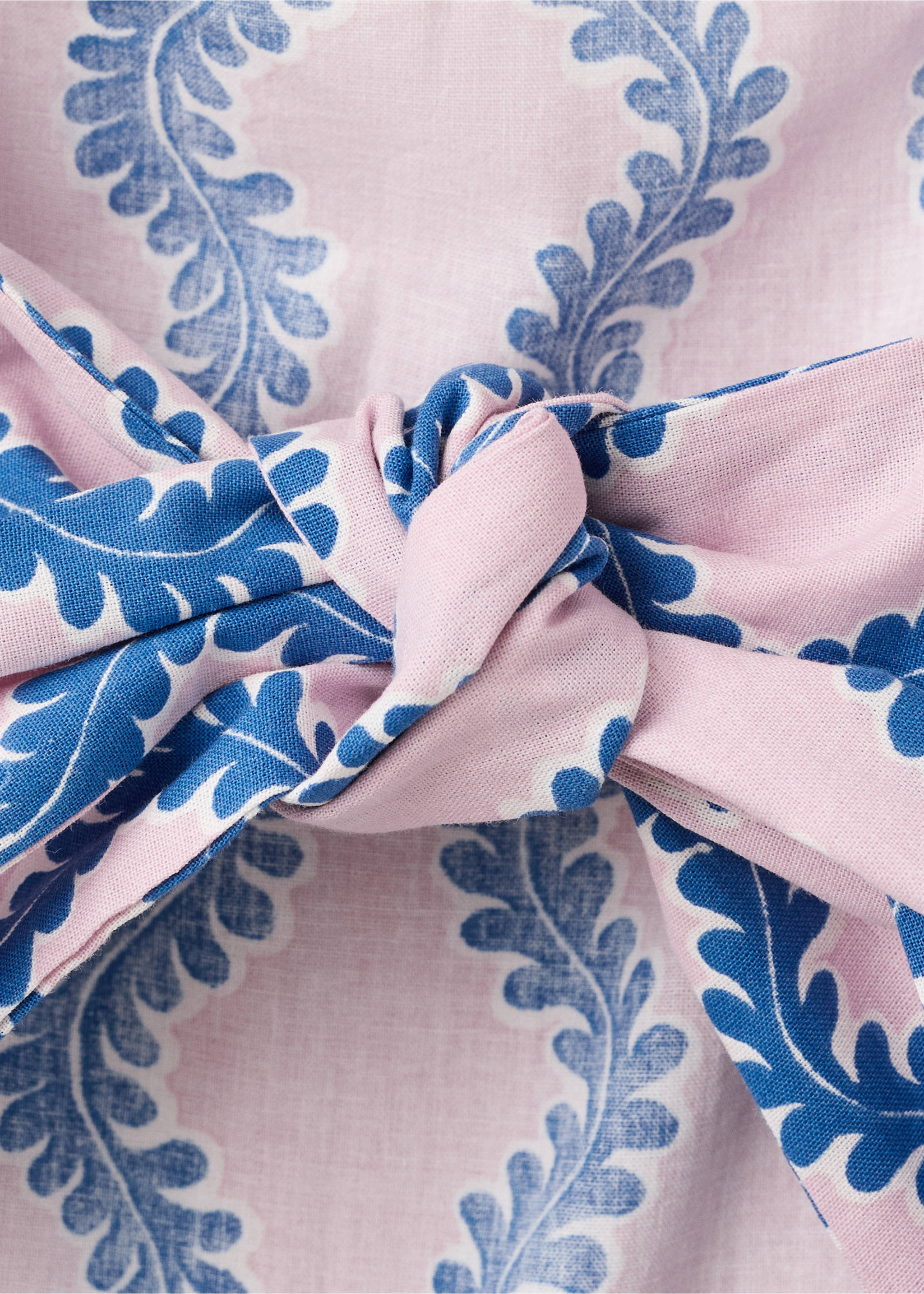 Long printed jumpsuit - Details of the article 0, Pink. Ref: 27086748-00.