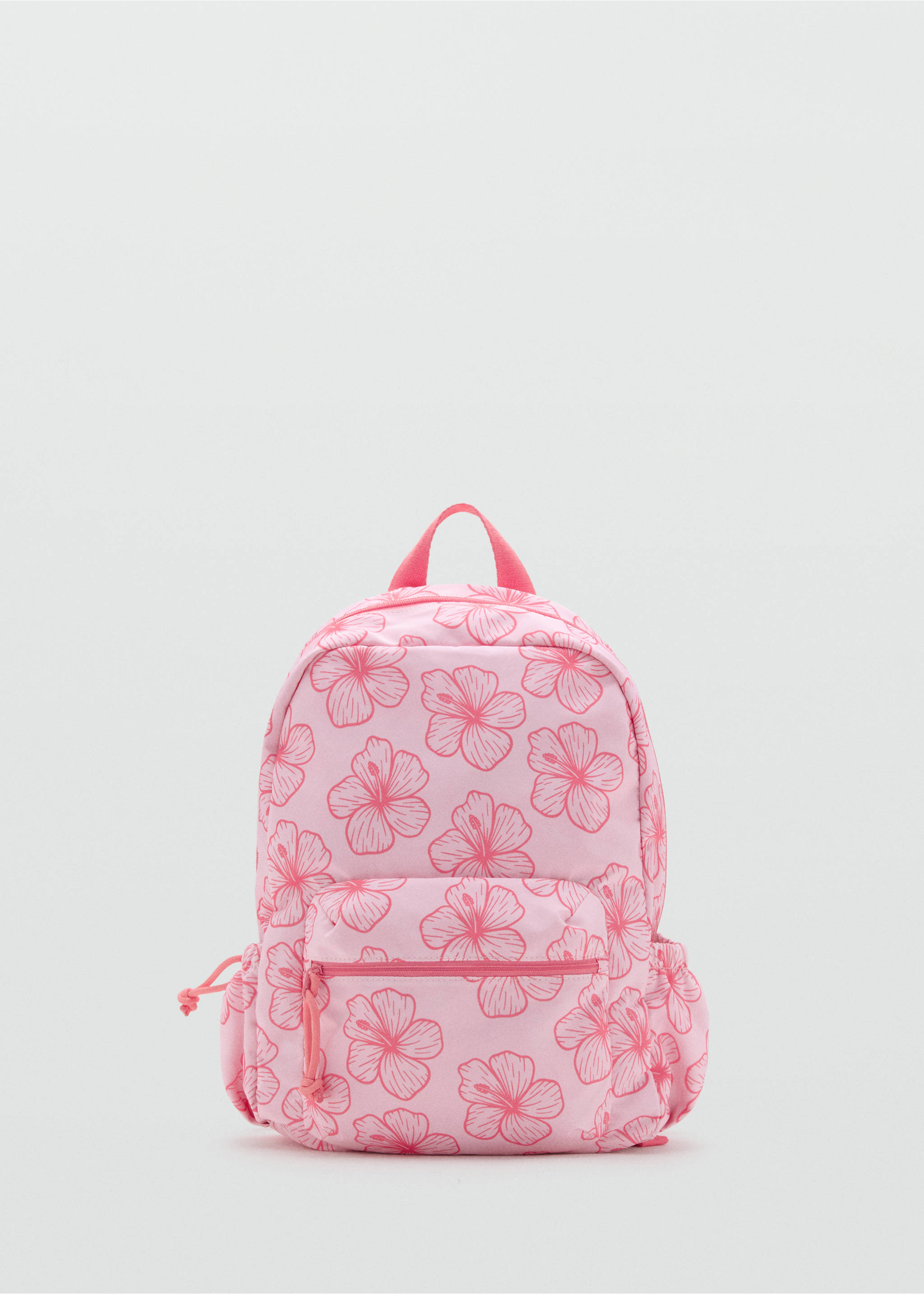 Floral print backpack - Article without model, Pink. Ref: 27086749-00.