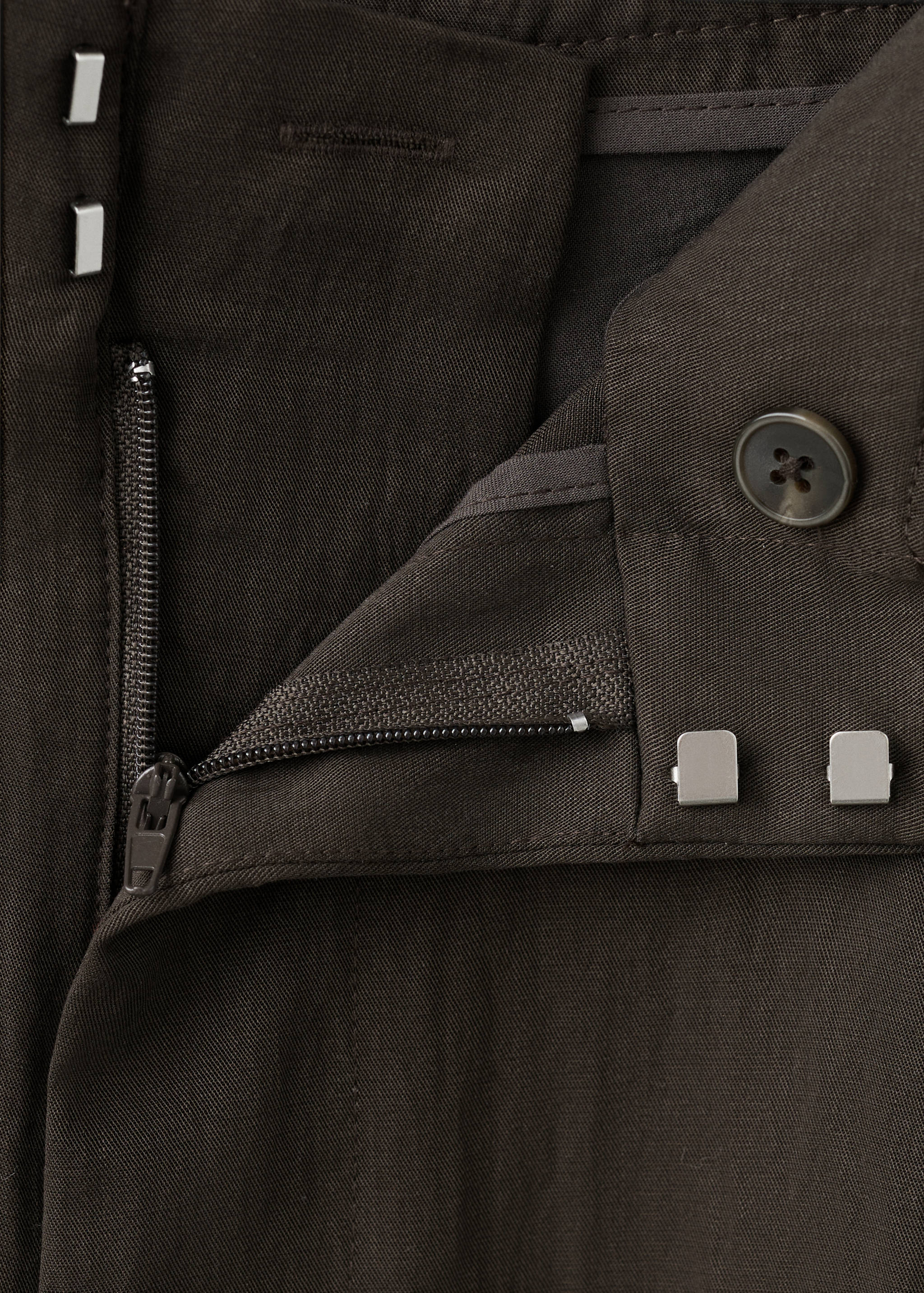 Mid-rise lyocell trousers - Details of the article 8