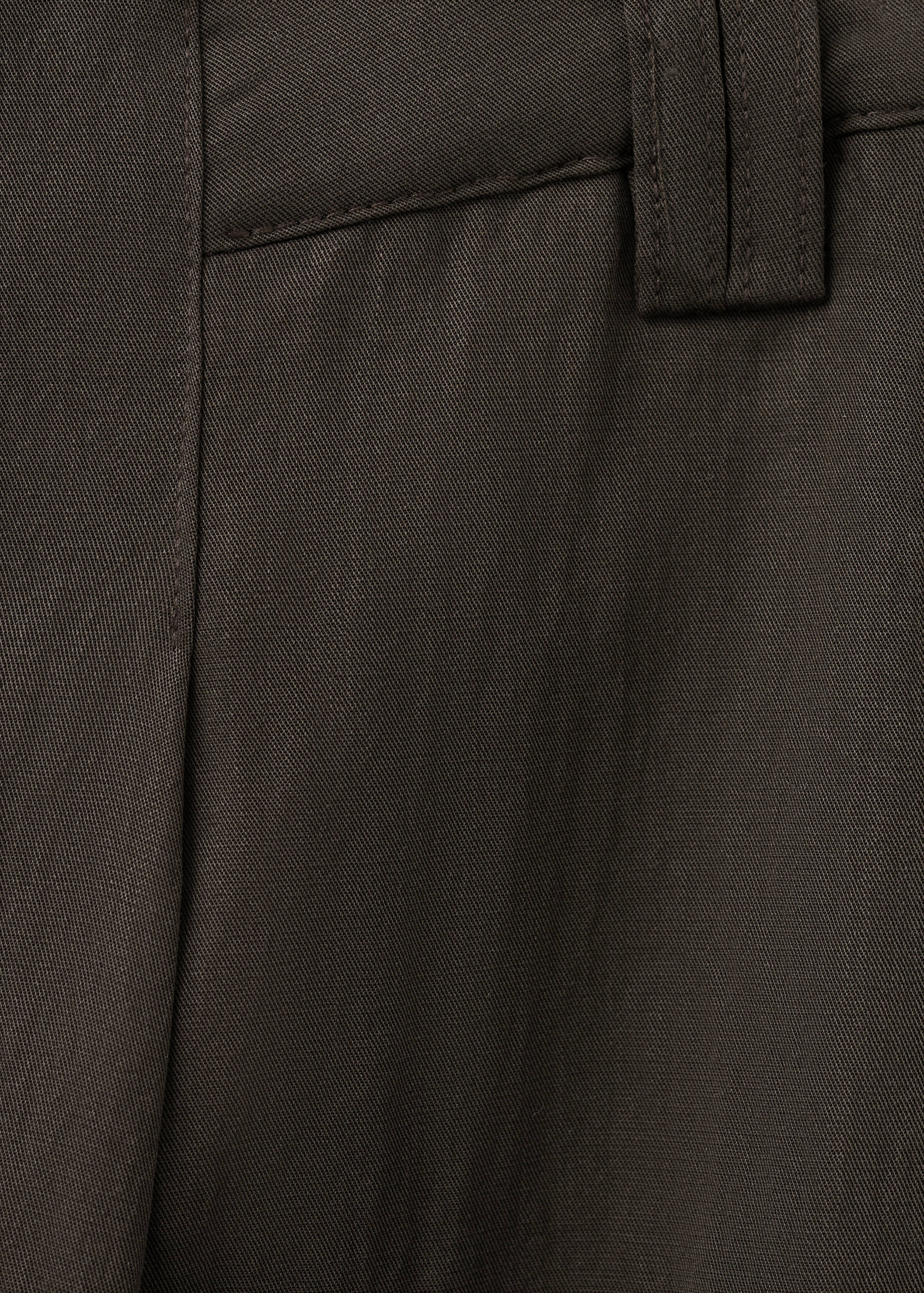 Mid-rise lyocell trousers - Details of the article 0