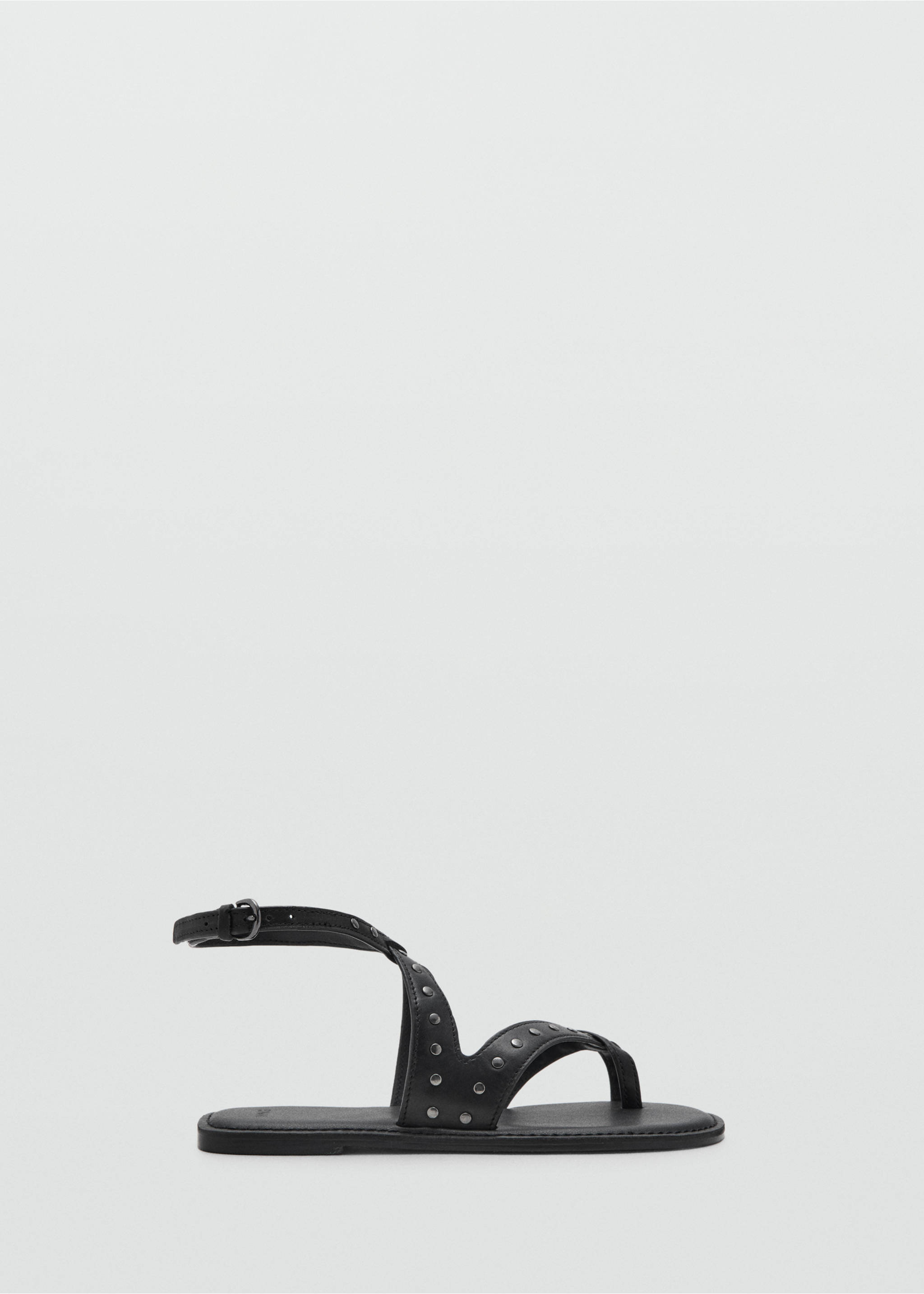 Studded leather sandals - Article without model, Black. Ref: 27087135-00.