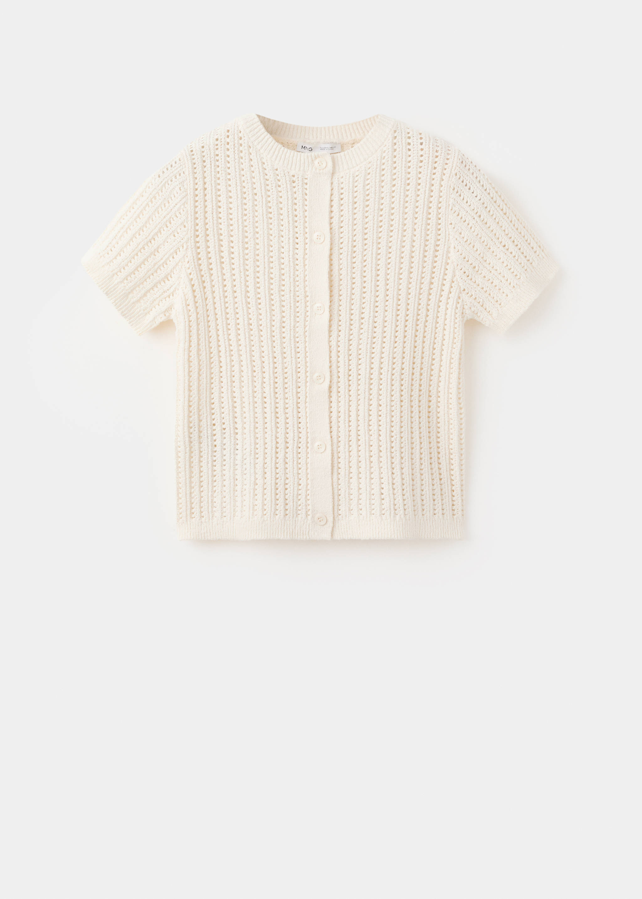 Openwork knit cardigan - Article without model