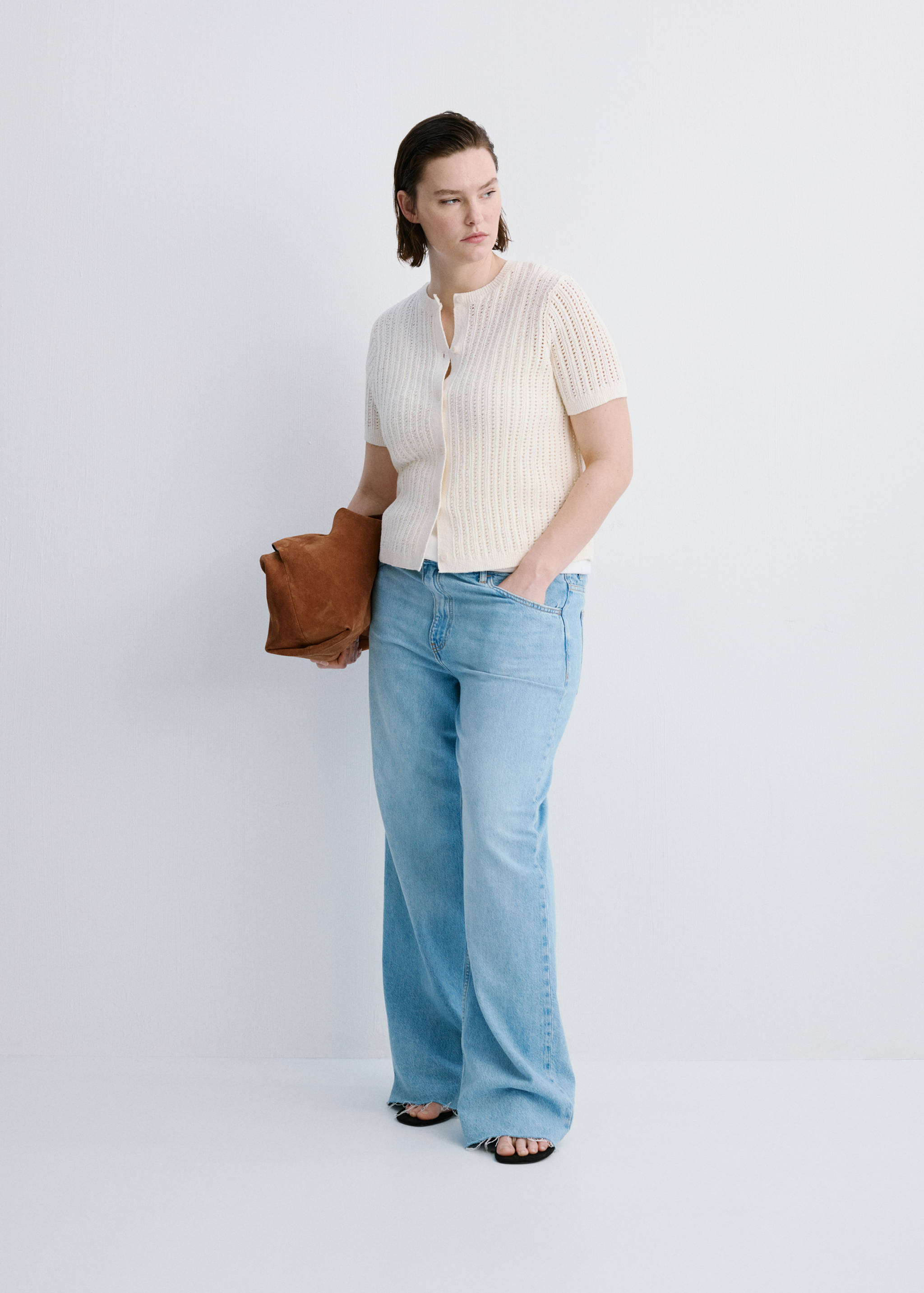 Openwork knit cardigan - Details of the article 3