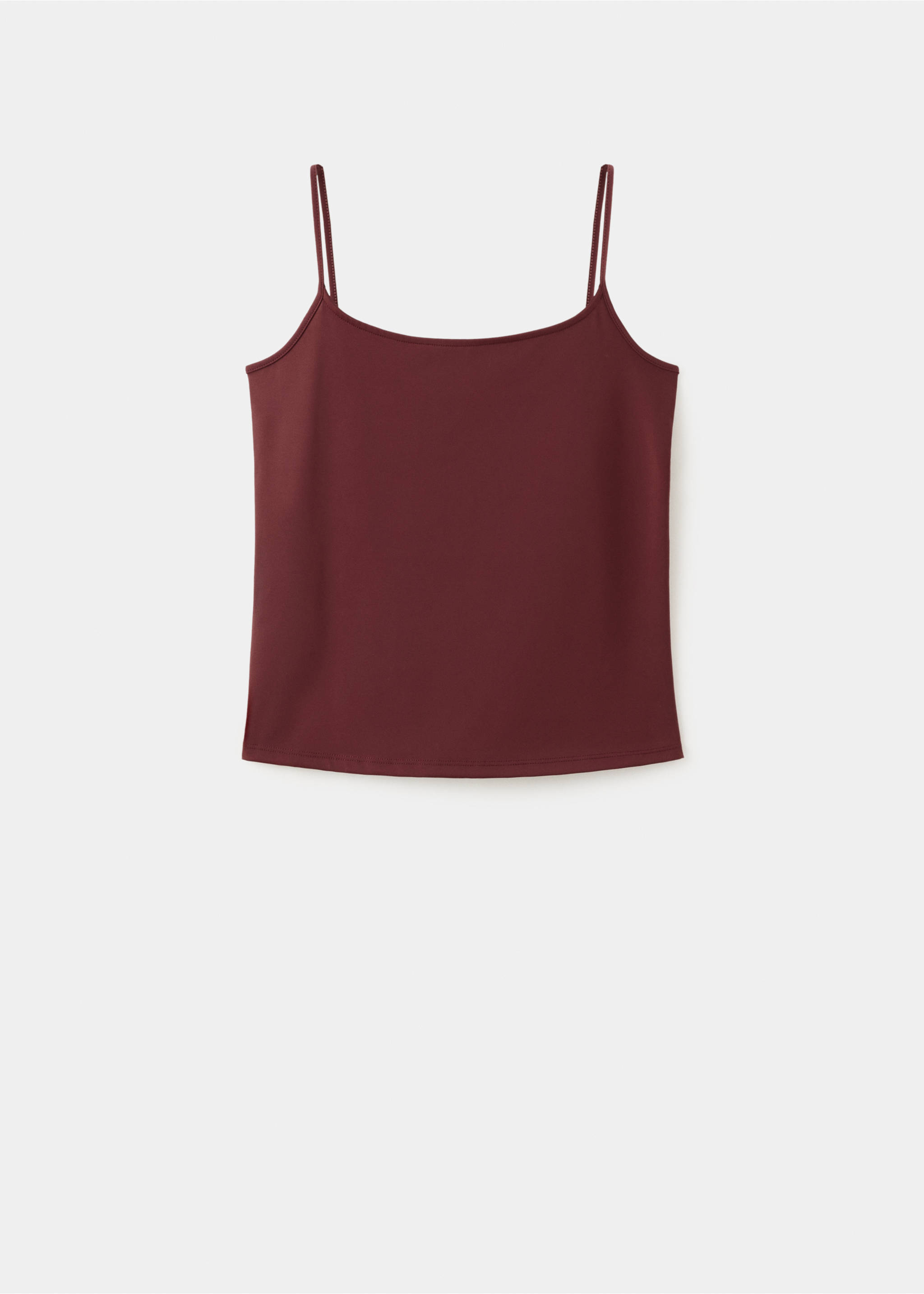 Tailliertes Crop-Top - Artikel ohne Model, Rotbraun. Ref: 27087140-00.