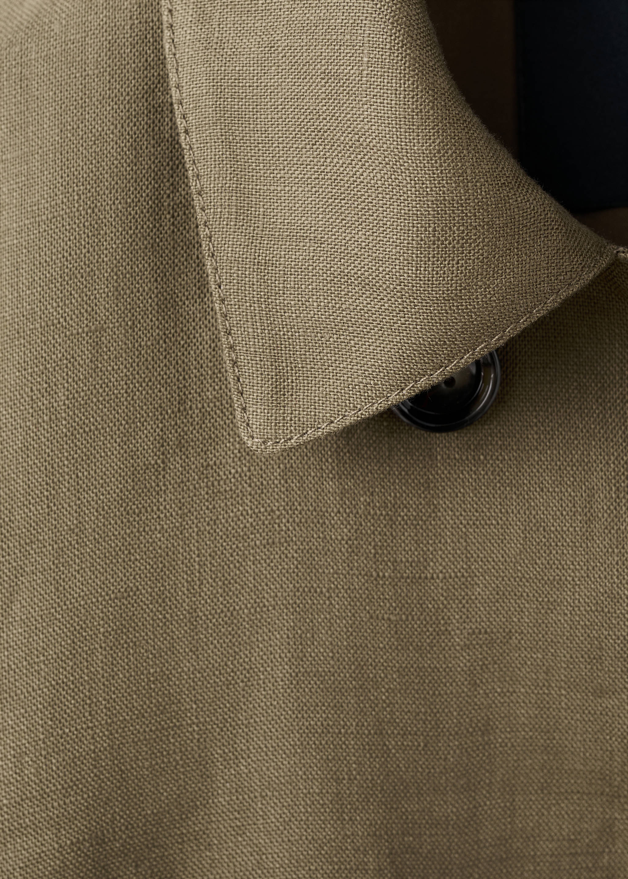 Double-breasted linen jacket - Details of the article 8