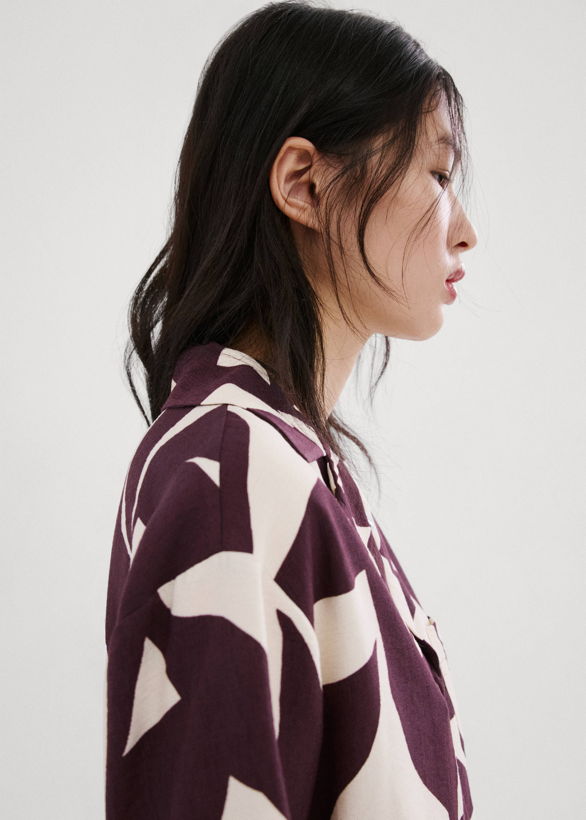 เสื้อเชิ้ตแขนสั้นพิมพ์ลาย - รายละเอียดของสินค้า 1