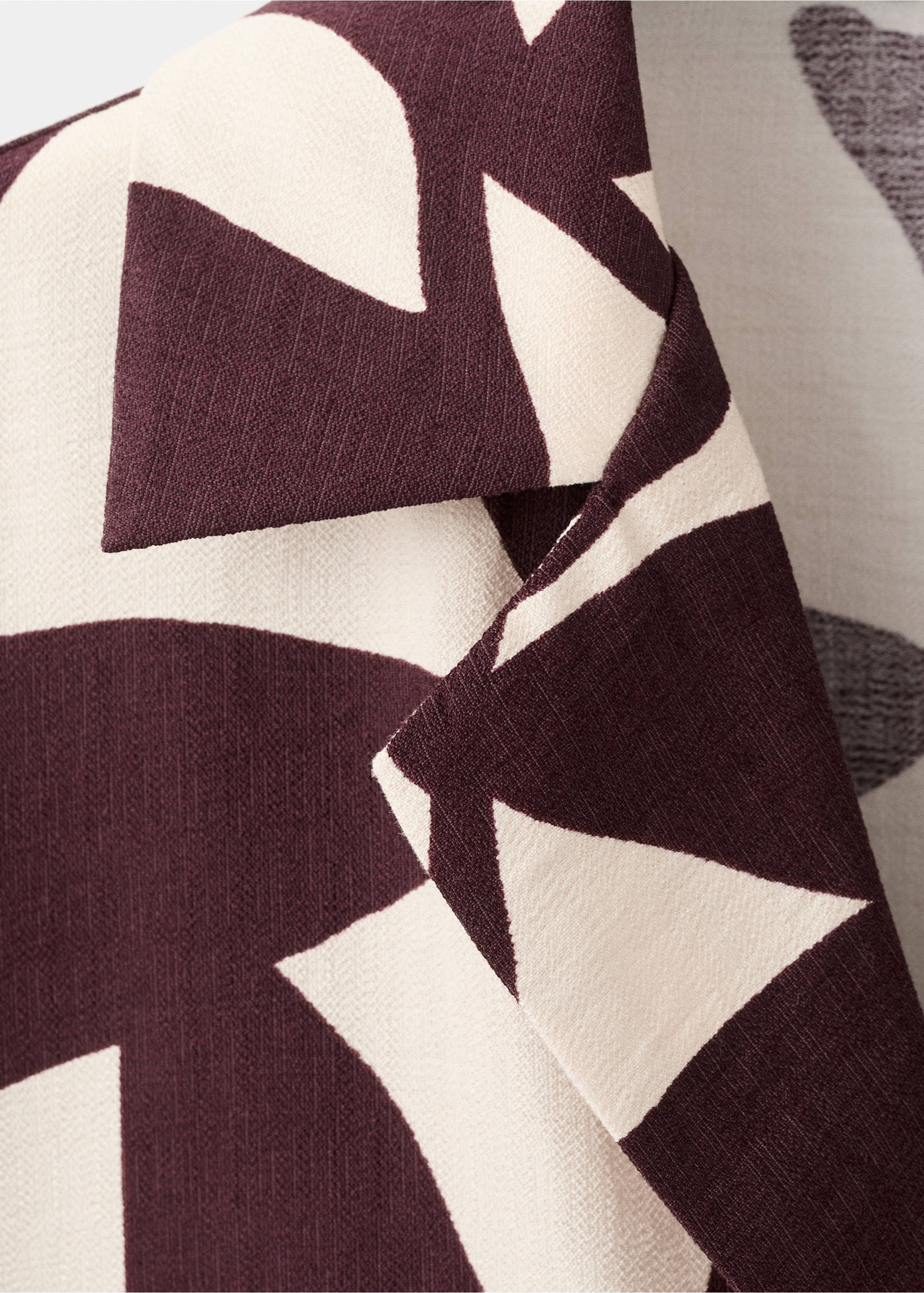 Camisa de manga curta estampada - Pormenor do artigo 8, Cru. Ref: 27087144-00.